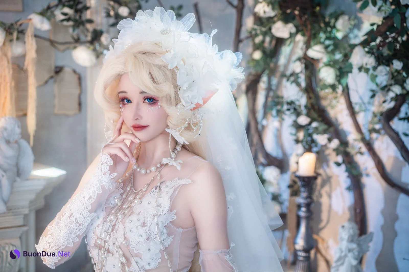 Coser@鹿八岁 – 妖精の花嫁 - 사진 7