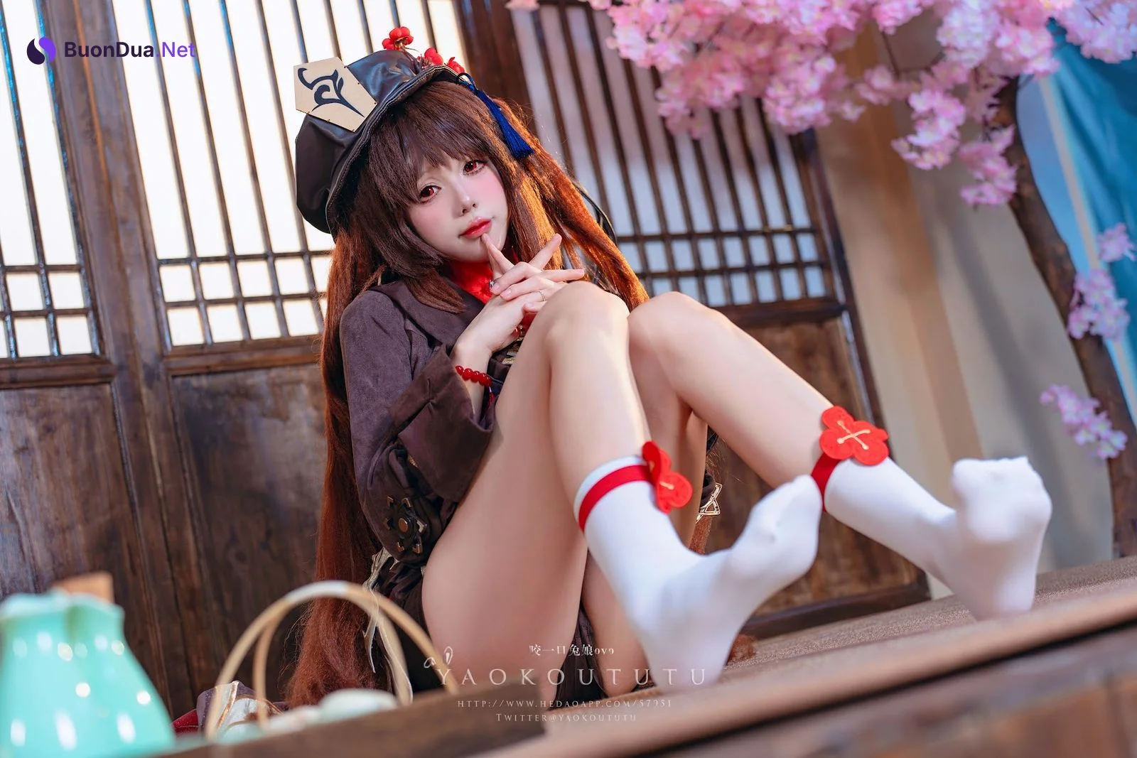 Coser@黏黏团子兔 – 往生堂堂主胡桃&ミチノチモシーキミノキモチ - 写真 4