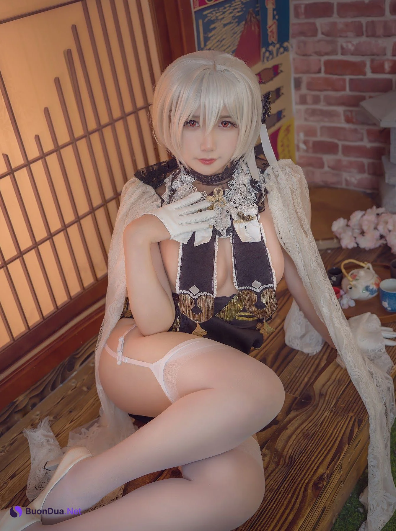 Coser@麻花麻花酱 – 天狼星旗袍 - 写真 15