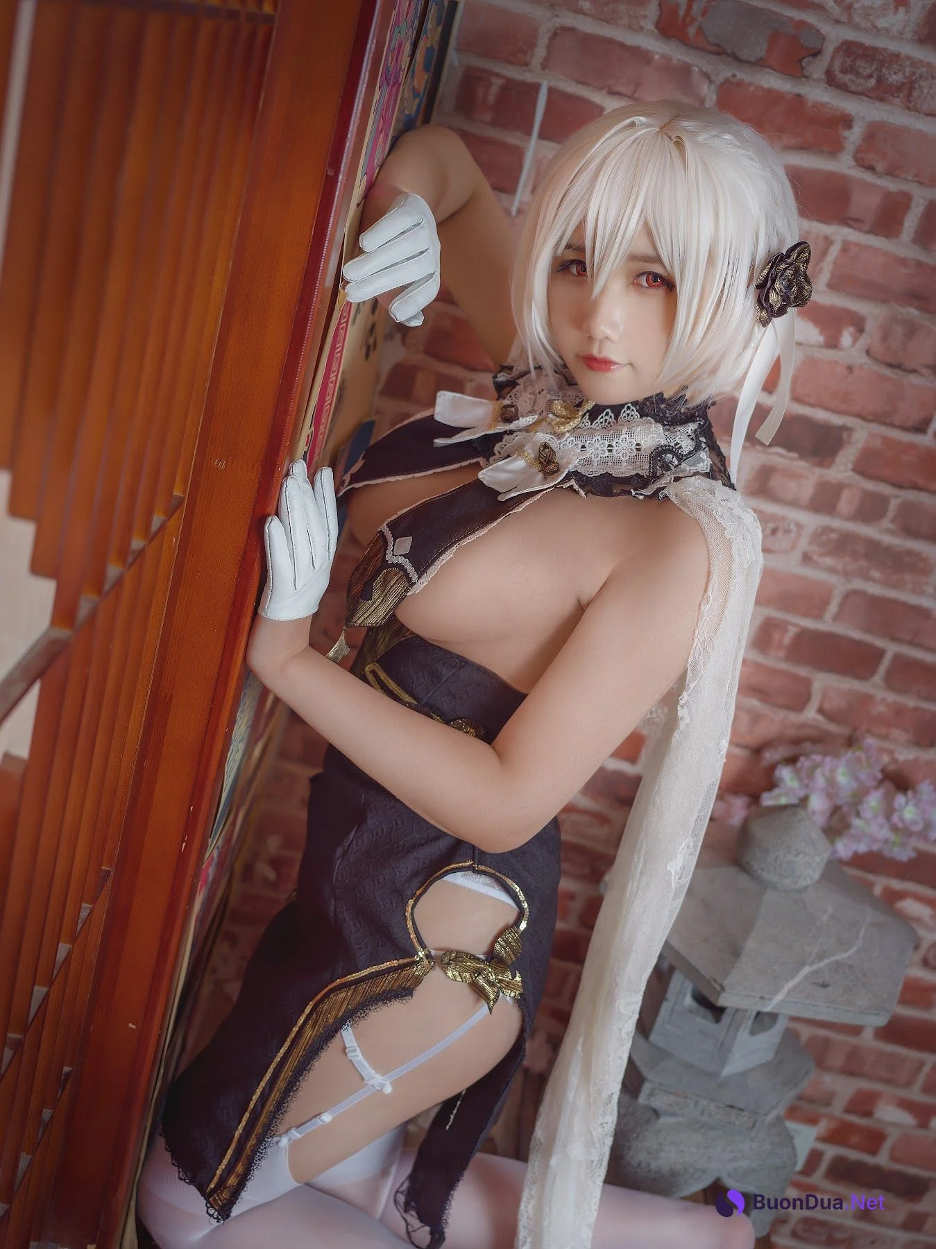 Coser@麻花麻花酱 – 天狼星旗袍 - 写真 16