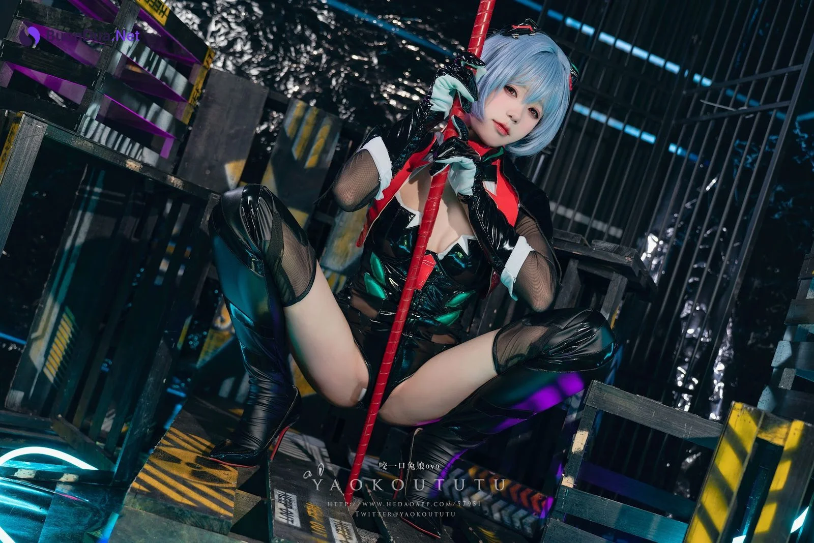 Coser@黏黏团子兔 – 『黑凌波』&小剧场 - Photo 10