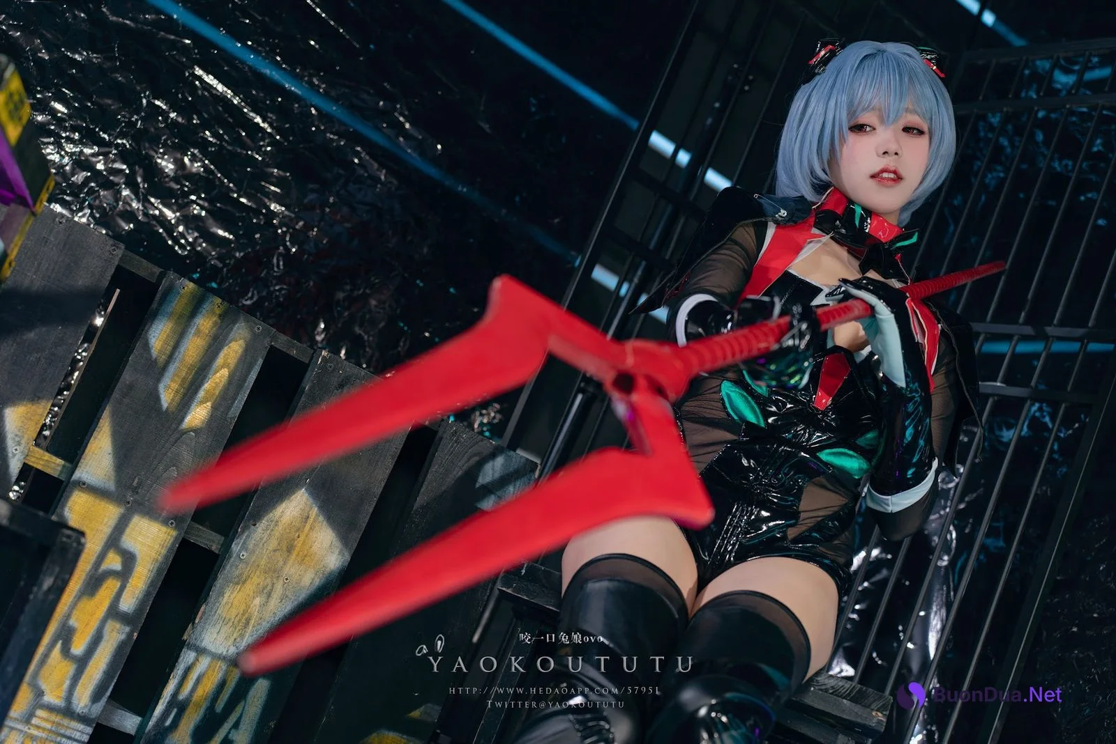 Coser@黏黏团子兔 – 『黑凌波』&小剧场 - Photo 13