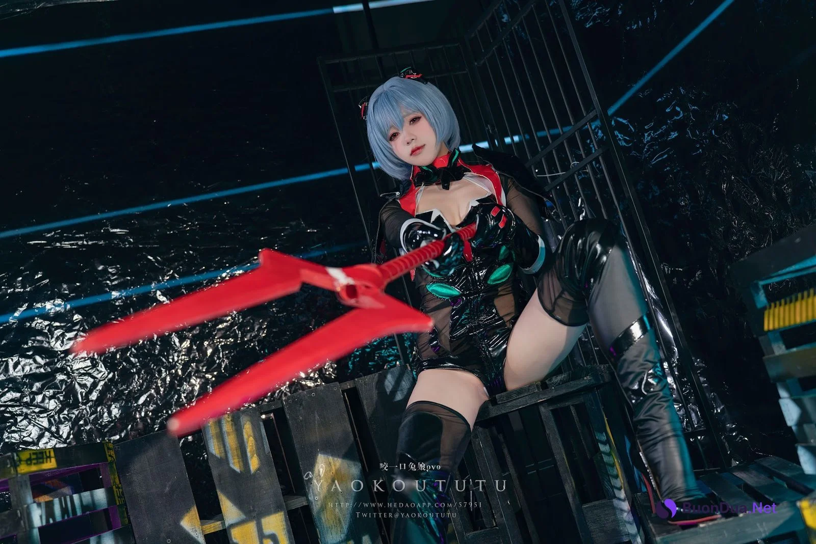 Coser@黏黏团子兔 – 『黑凌波』&小剧场 - Photo 14