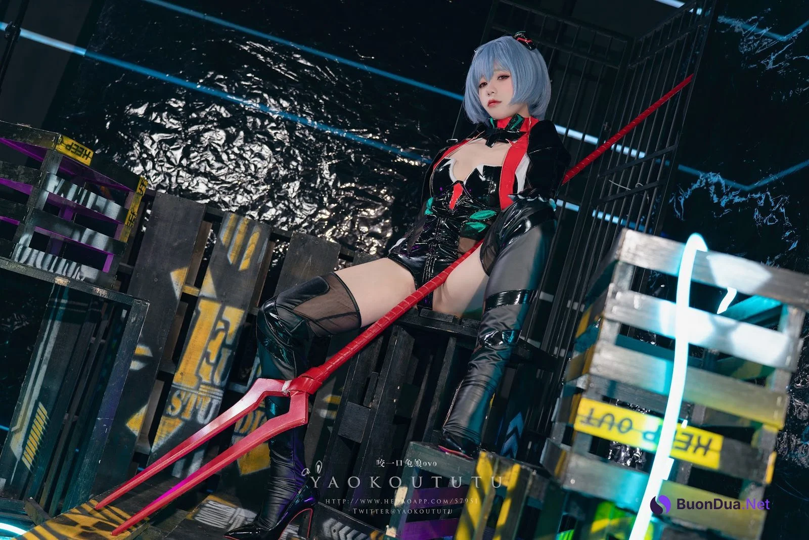 Coser@黏黏团子兔 – 『黑凌波』&小剧场 - Photo 15