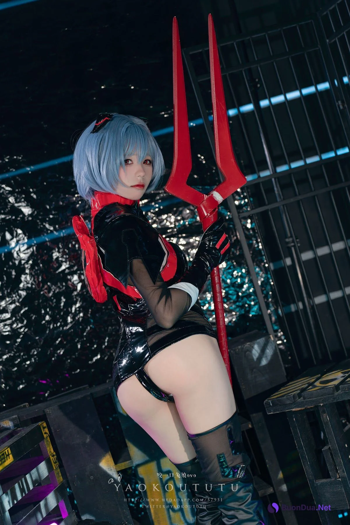 Coser@黏黏团子兔 – 『黑凌波』&小剧场 - Photo 16
