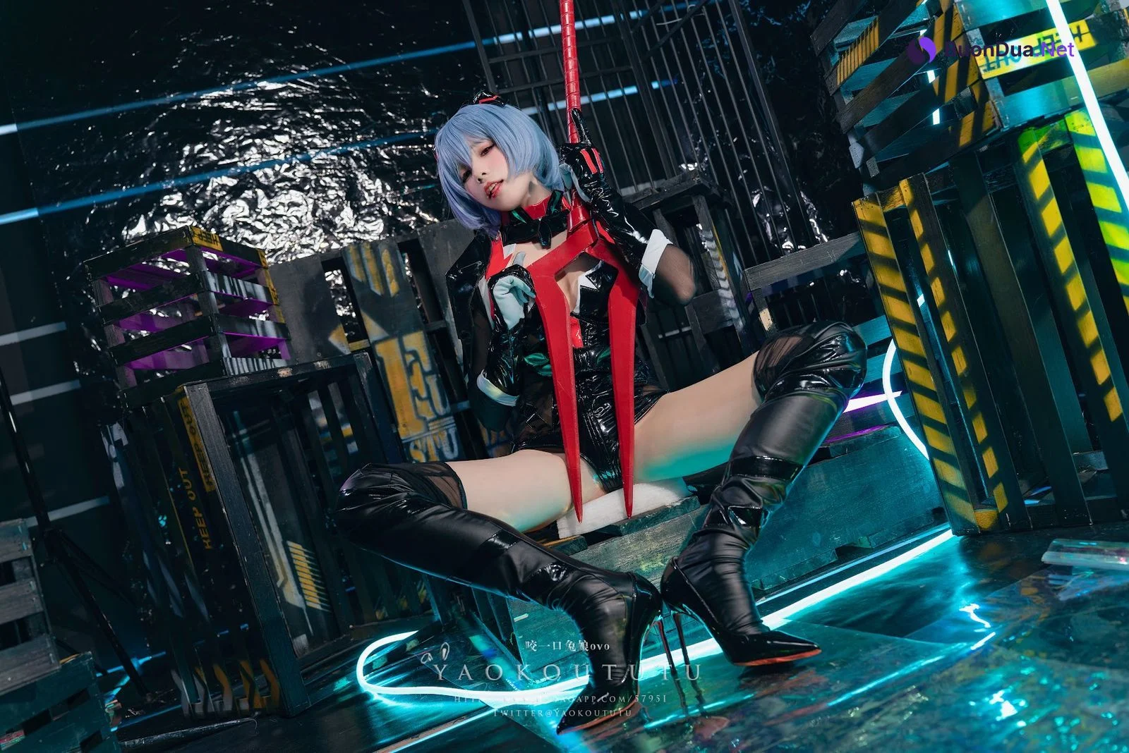 Coser@黏黏团子兔 – 『黑凌波』&小剧场 - Photo 19