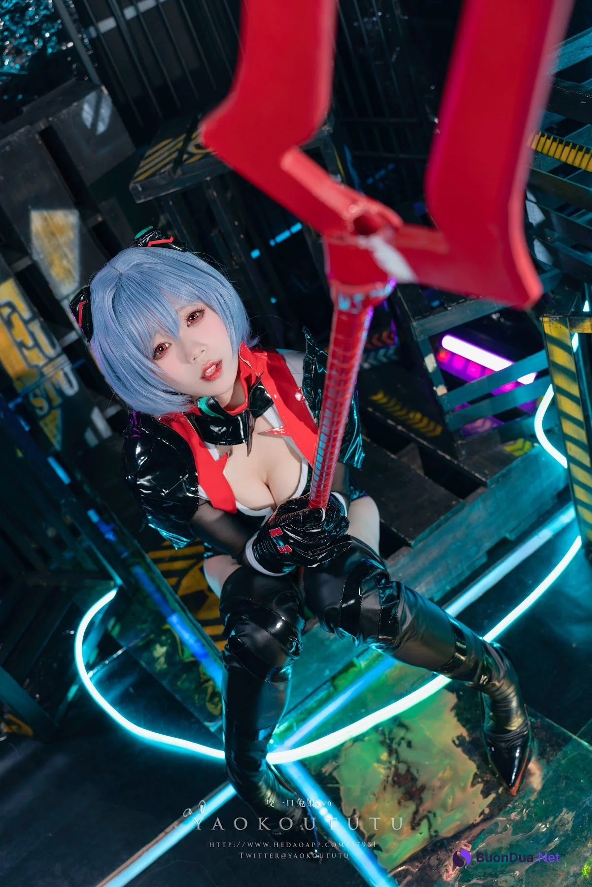 Coser@黏黏团子兔 – 『黑凌波』&小剧场 - Photo 20