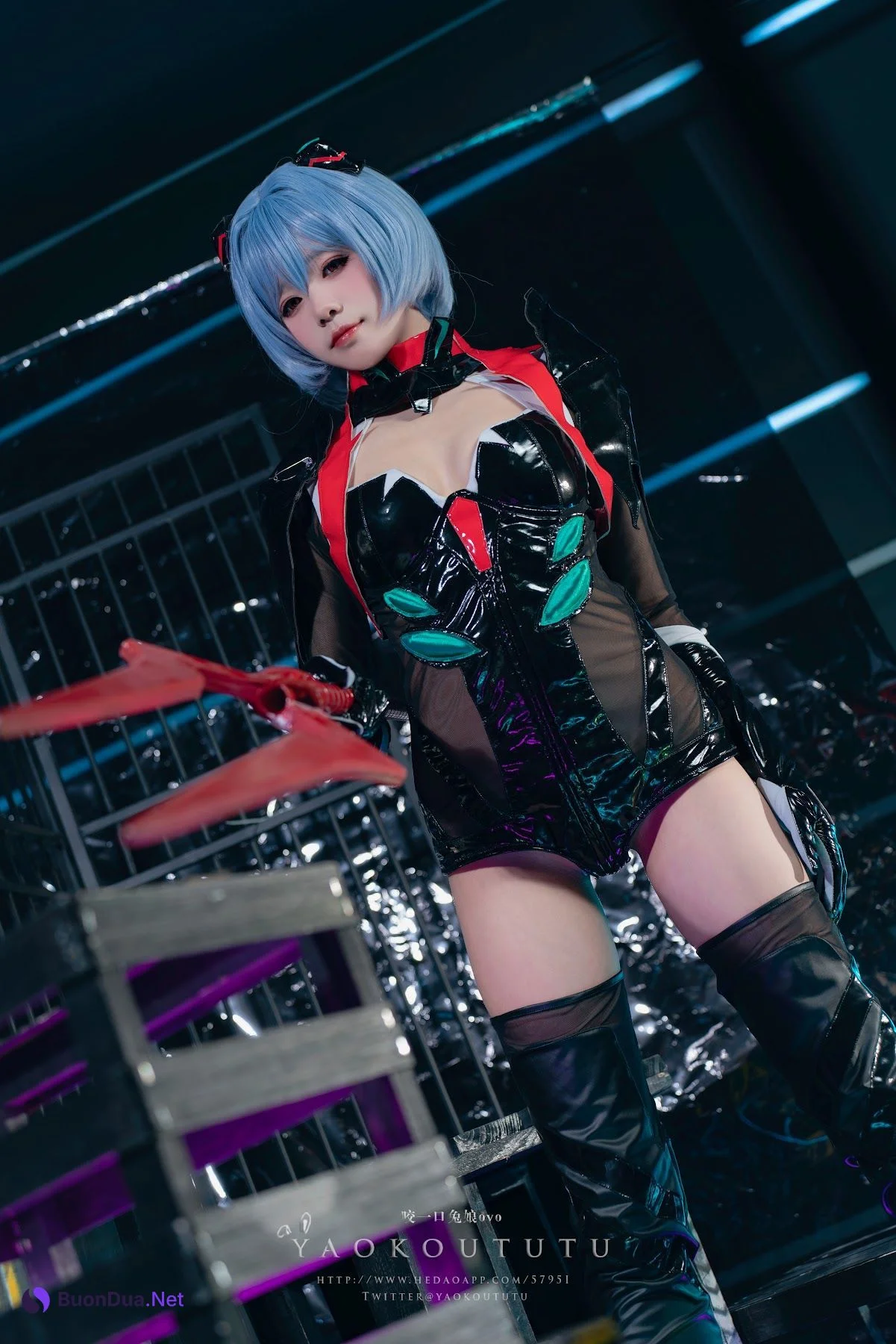Coser@黏黏团子兔 – 『黑凌波』&小剧场 - Photo 3