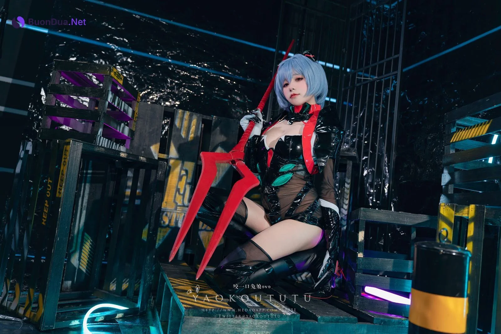 Coser@黏黏团子兔 – 『黑凌波』&小剧场 - Photo 7