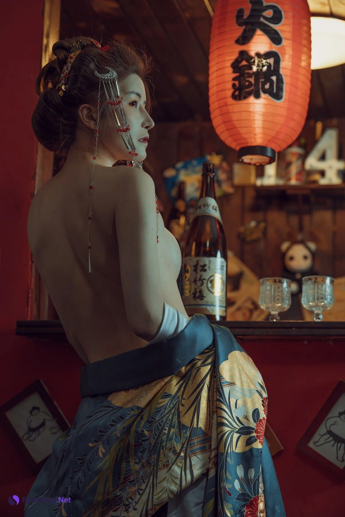 Coser@鹿八岁 – 酒醉的和服少女 - รูปภาพ 4