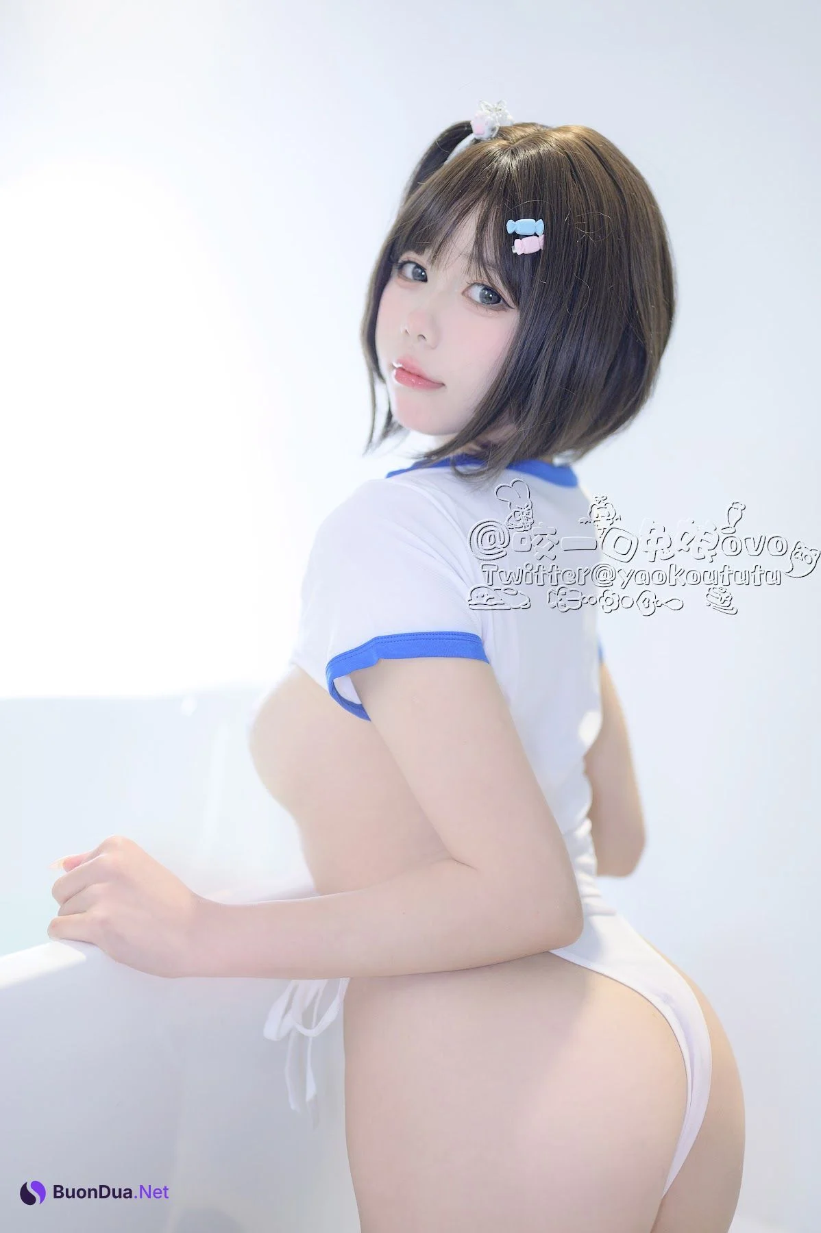 Coser@黏黏团子兔 – 纯白欲缸 - Photo 20