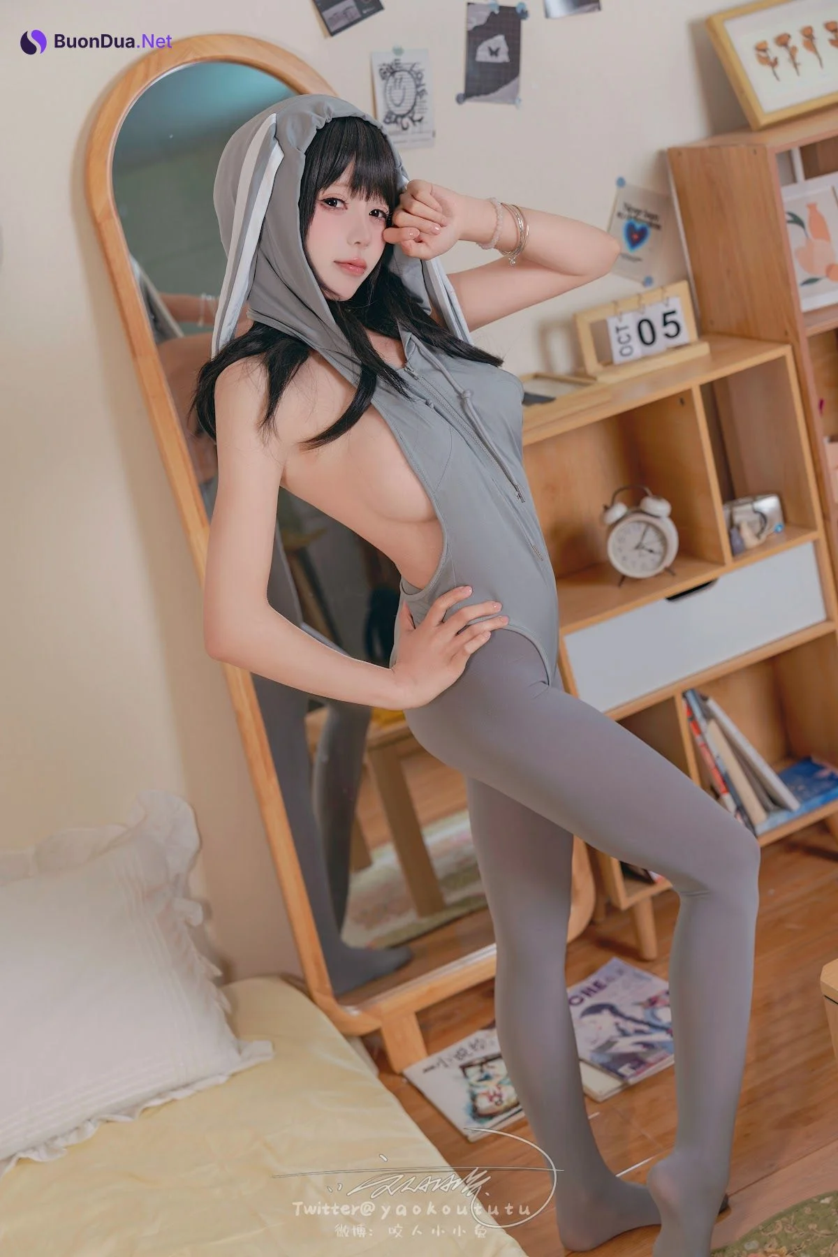 Coser@黏黏团子兔 – 小灰兔 - รูปภาพ 3