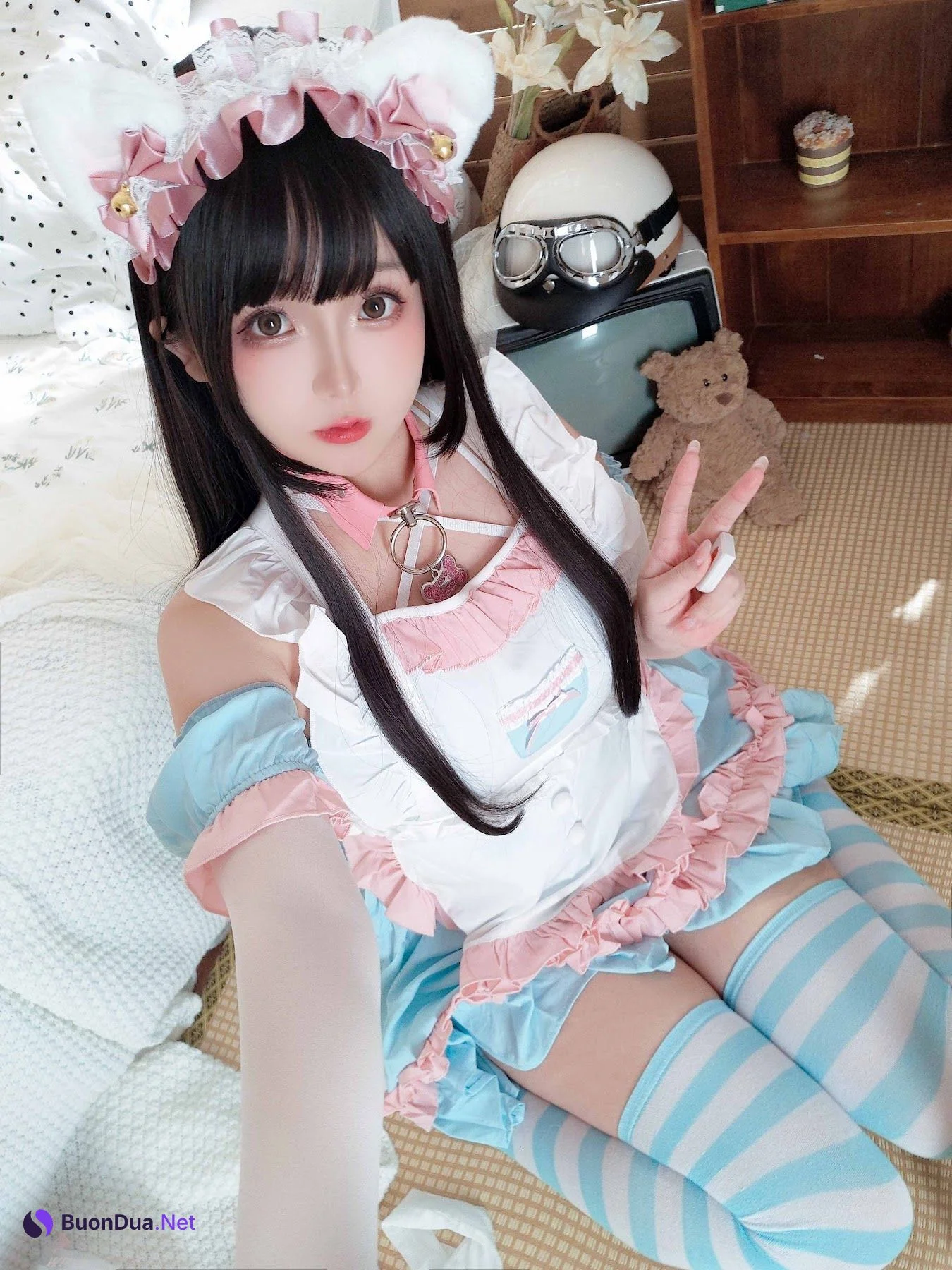 Coser@日奈娇 – 兔尾女仆 - 写真 18