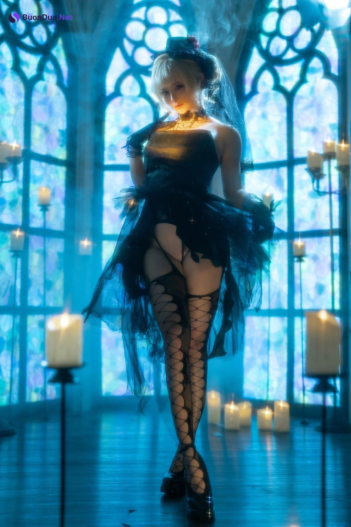 Coser@蠢沫沫 (chunmomo) – 黑婚纱 - Photo 11