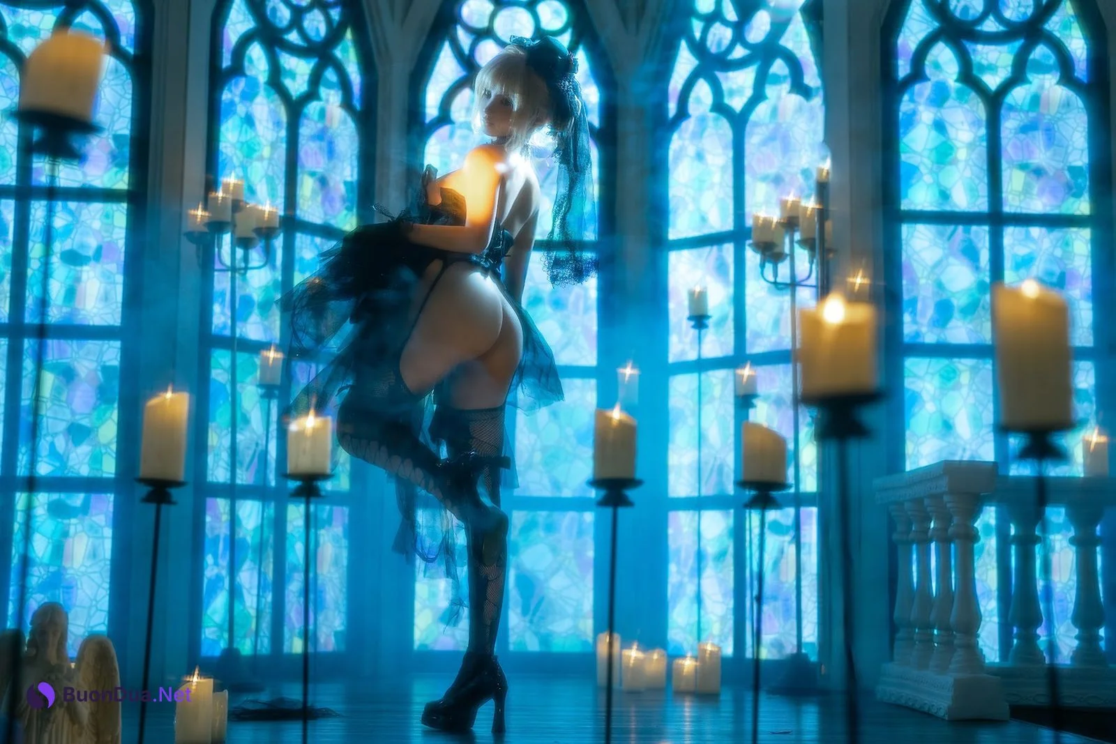Coser@蠢沫沫 (chunmomo) – 黑婚纱 - Photo 16