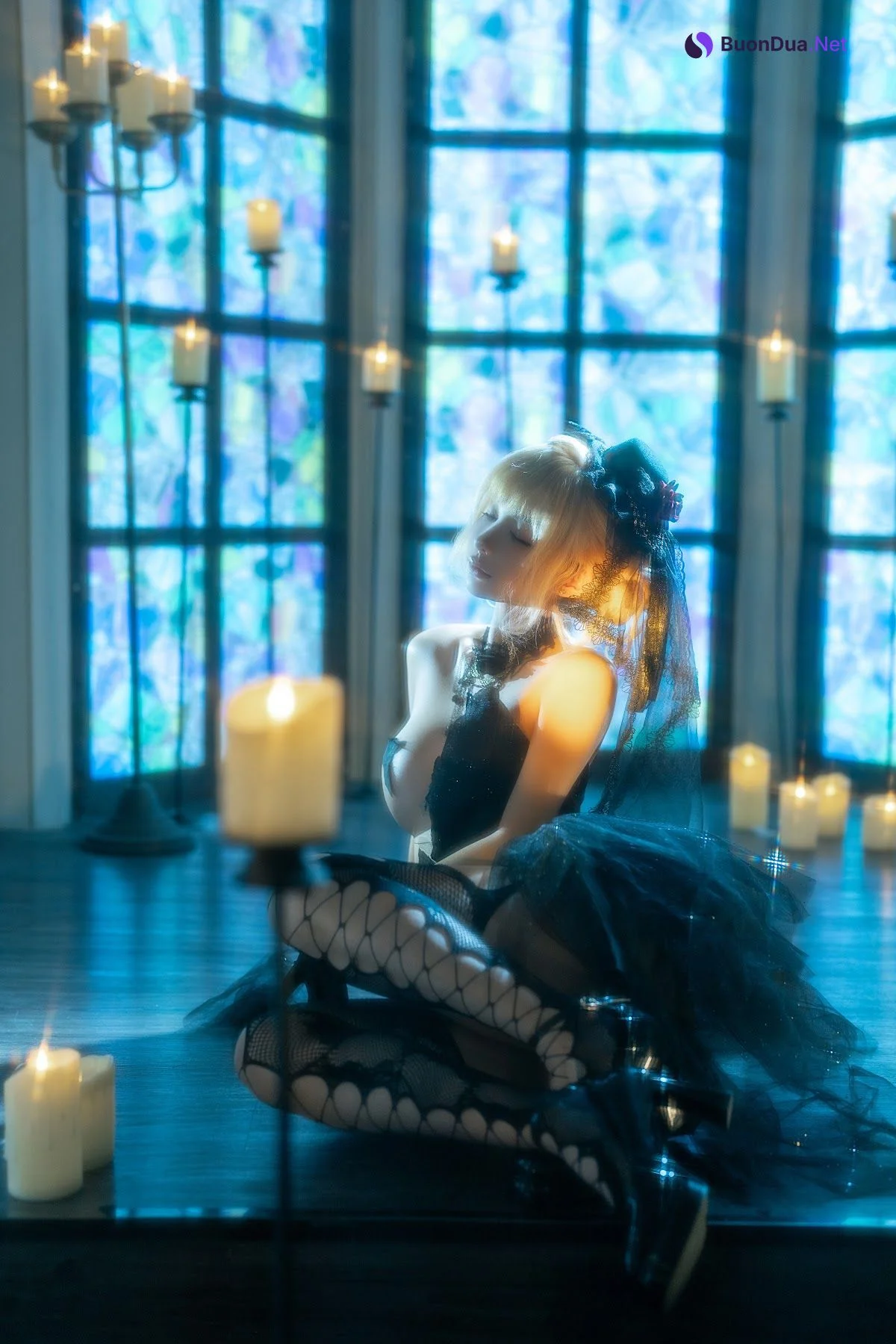 Coser@蠢沫沫 (chunmomo) – 黑婚纱 - Photo 17