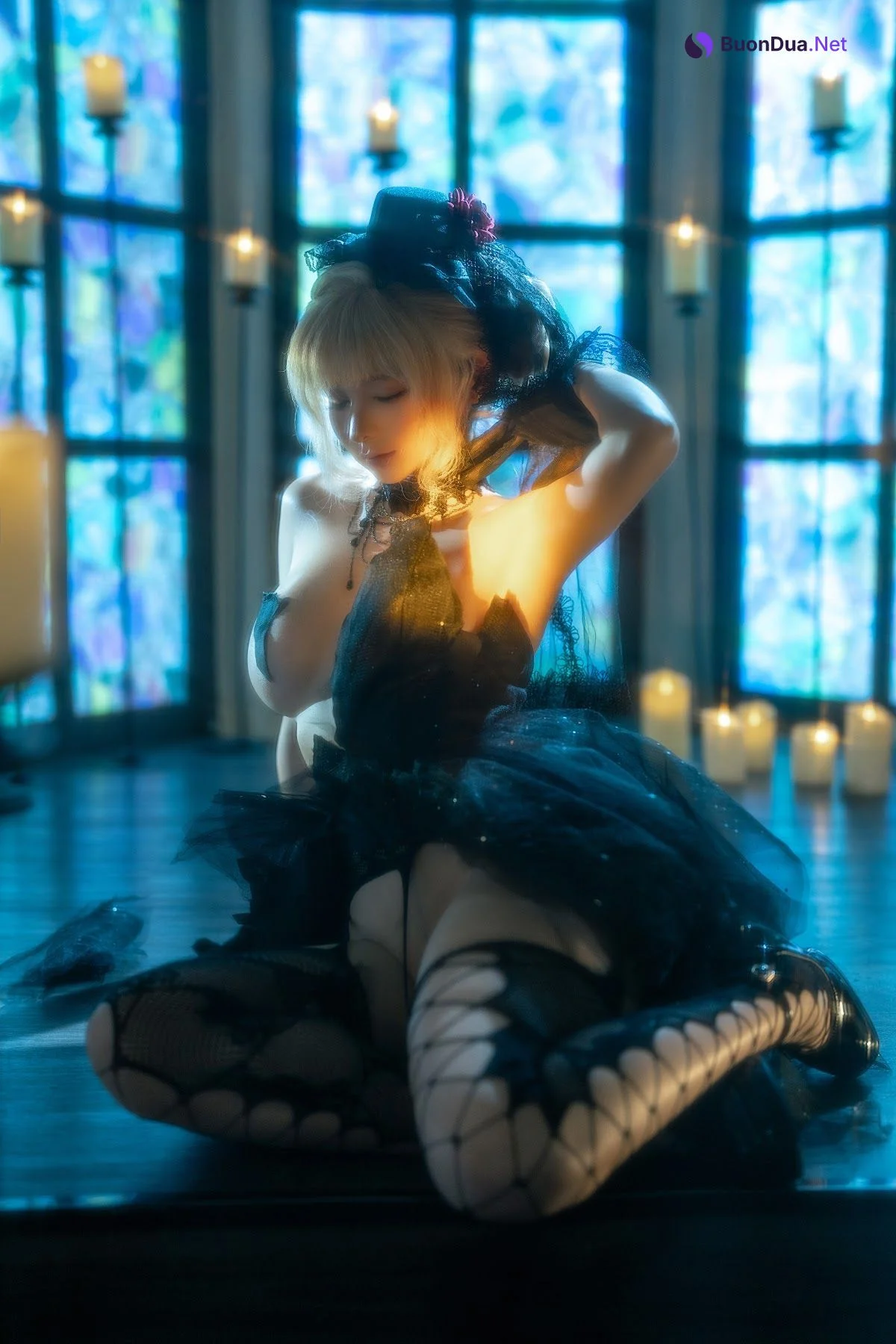Coser@蠢沫沫 (chunmomo) – 黑婚纱 - Photo 18