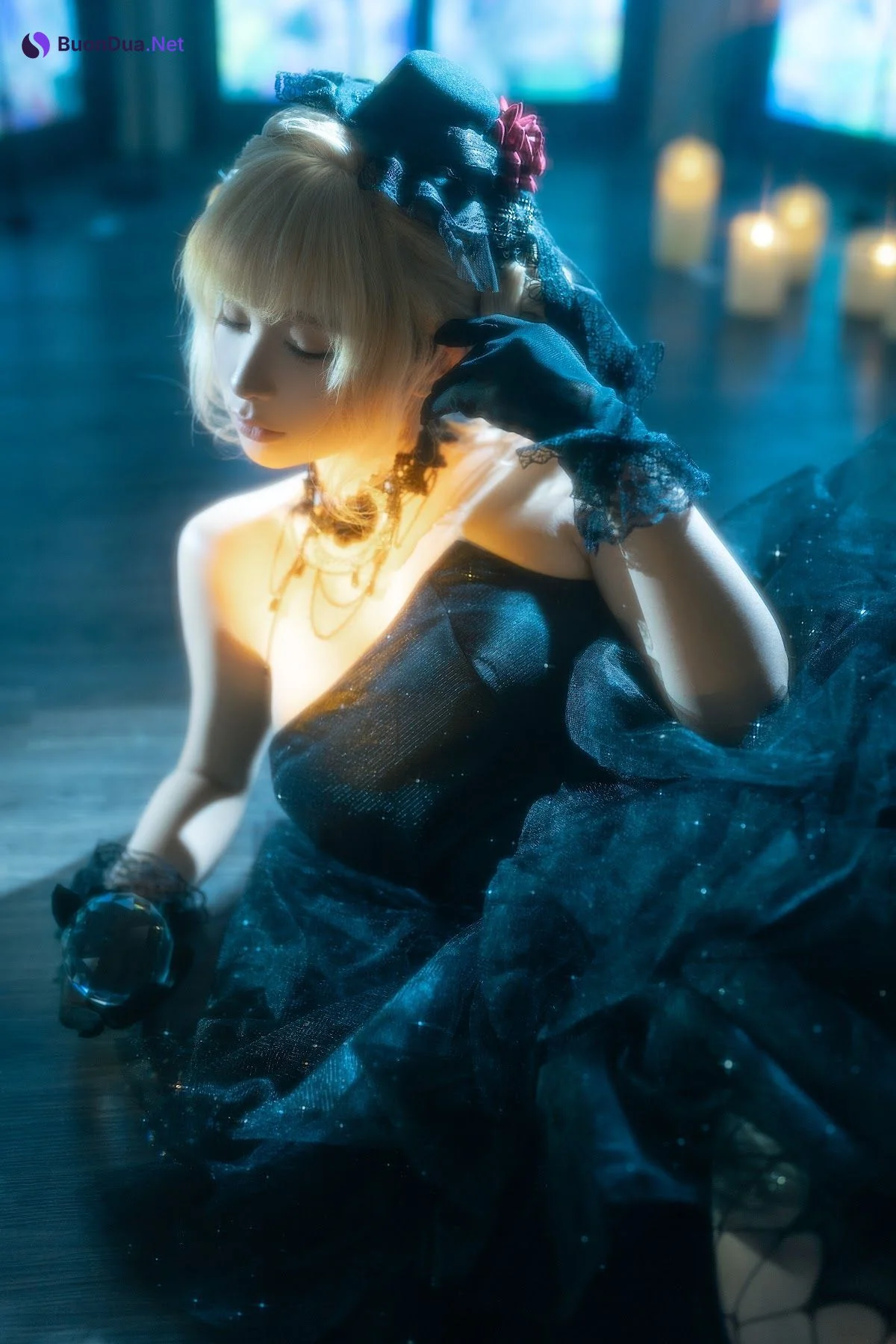 Coser@蠢沫沫 (chunmomo) – 黑婚纱 - Photo 6