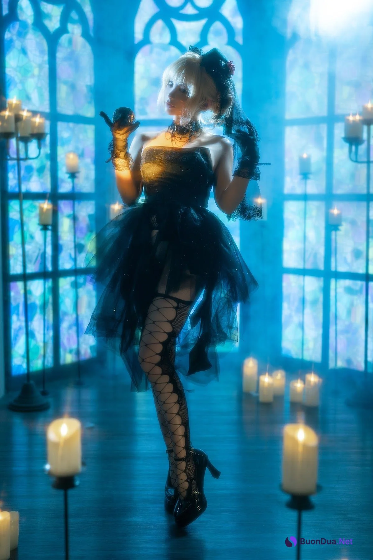 Coser@蠢沫沫 (chunmomo) – 黑婚纱 - Photo 8