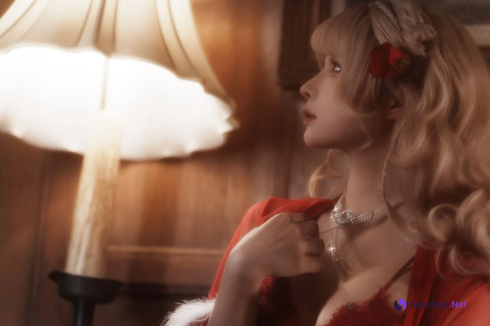 Coser@蠢沫沫 (chunmomo) – 黑红纱裙 - 사진 6