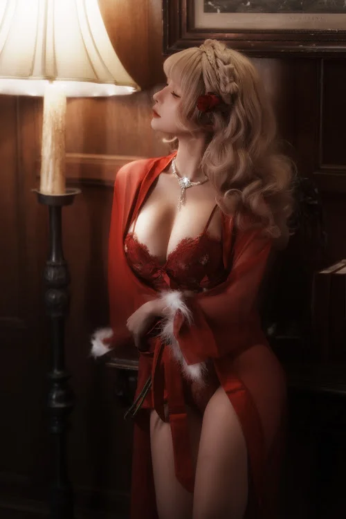 Coser@蠢沫沫 (chunmomo) – 黑红纱裙