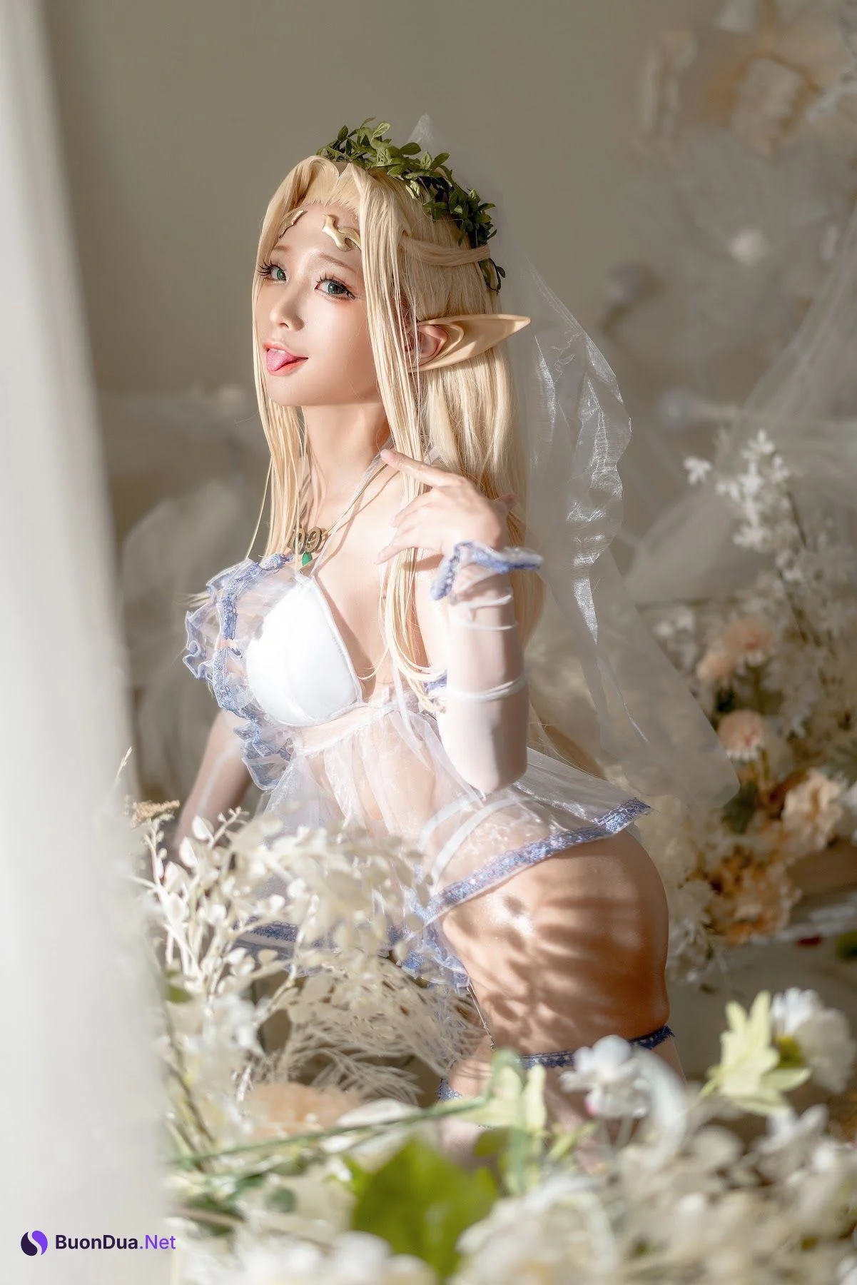 Coser@蠢沫沫 (chunmomo) – White Elf - Photo 14