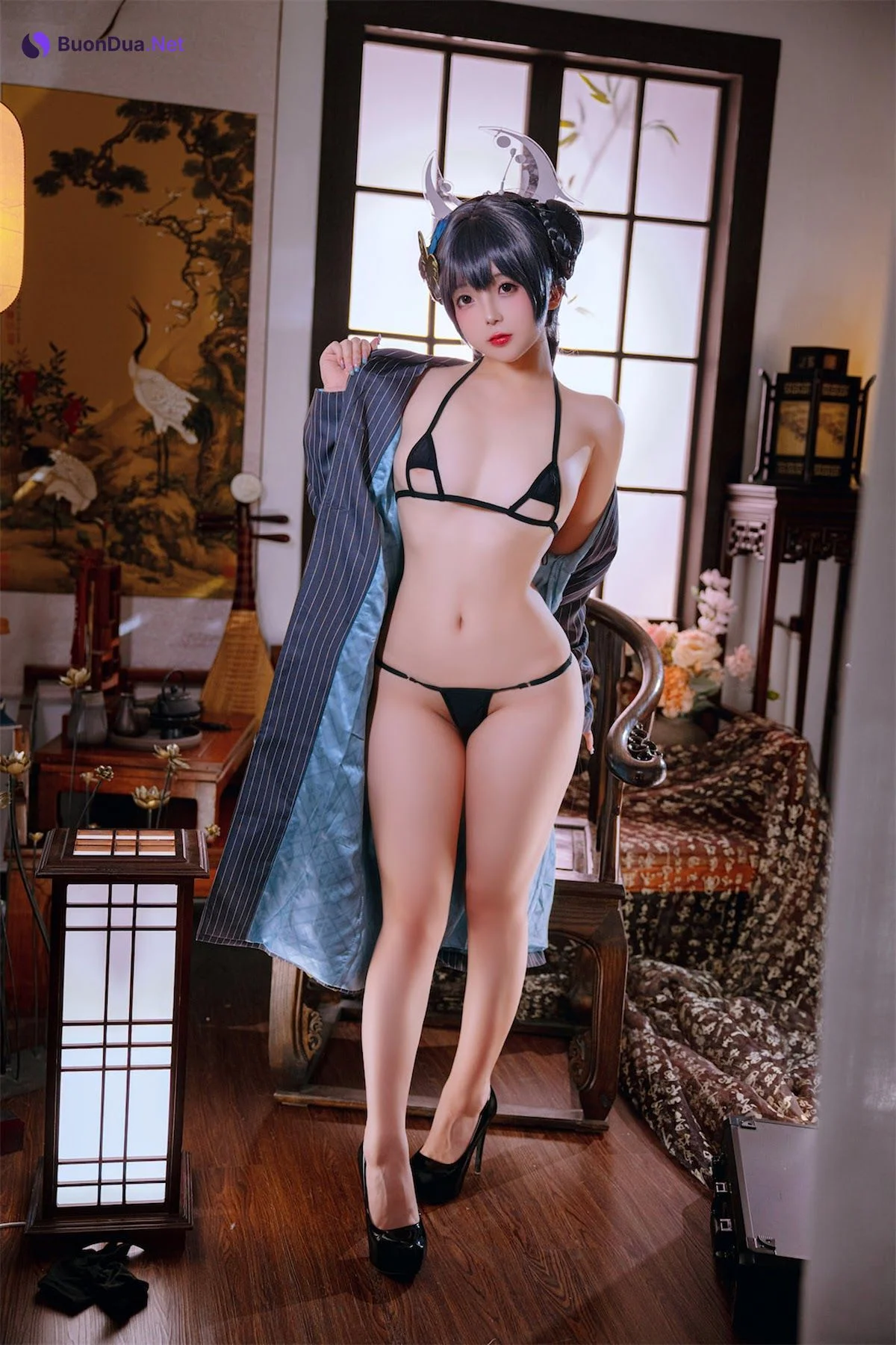 Coser@日奈娇 – 碧蓝档案妃咲 - 照片 11