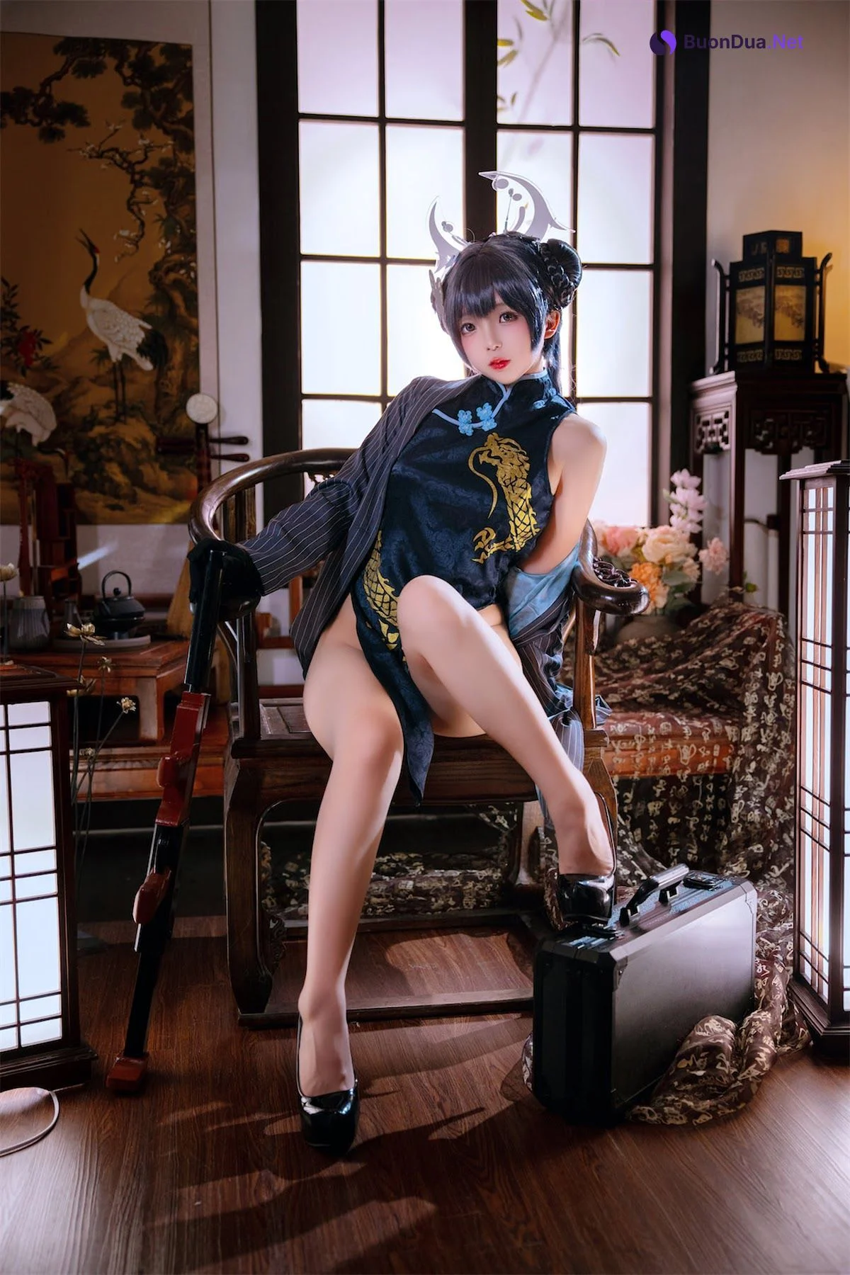 Coser@日奈娇 – 碧蓝档案妃咲 - 照片 12