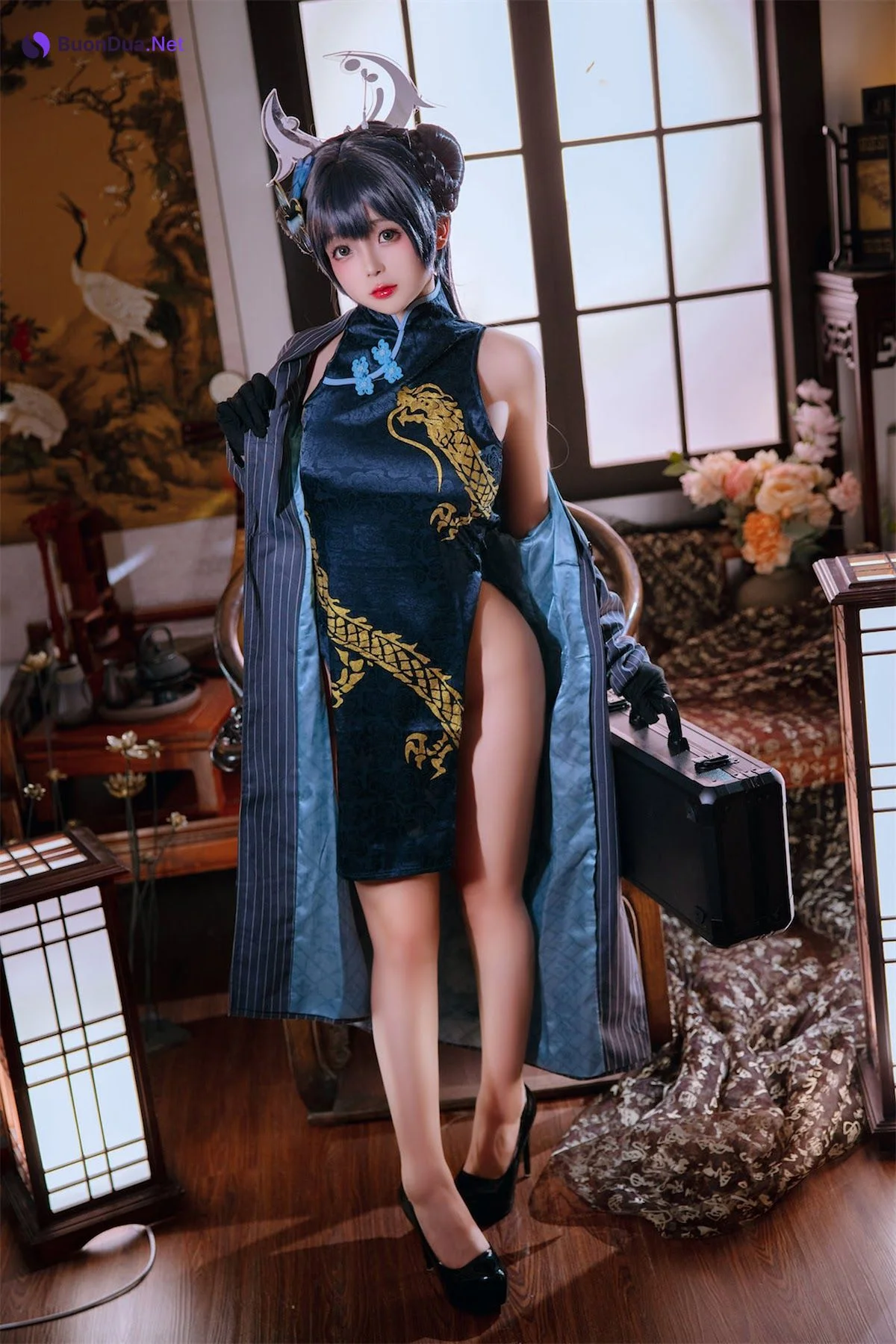 Coser@日奈娇 – 碧蓝档案妃咲 - 照片 14
