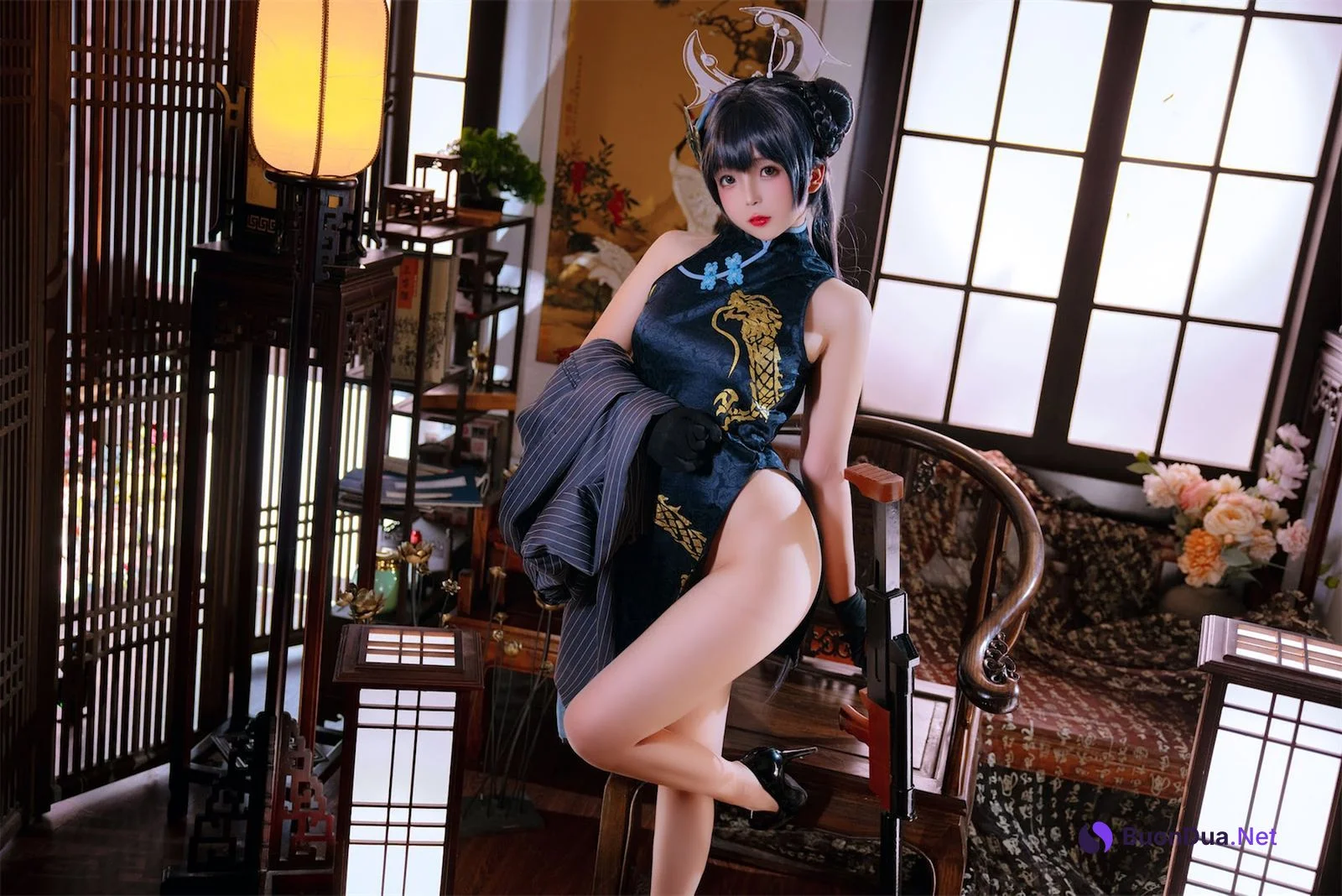 Coser@日奈娇 – 碧蓝档案妃咲 - 照片 18