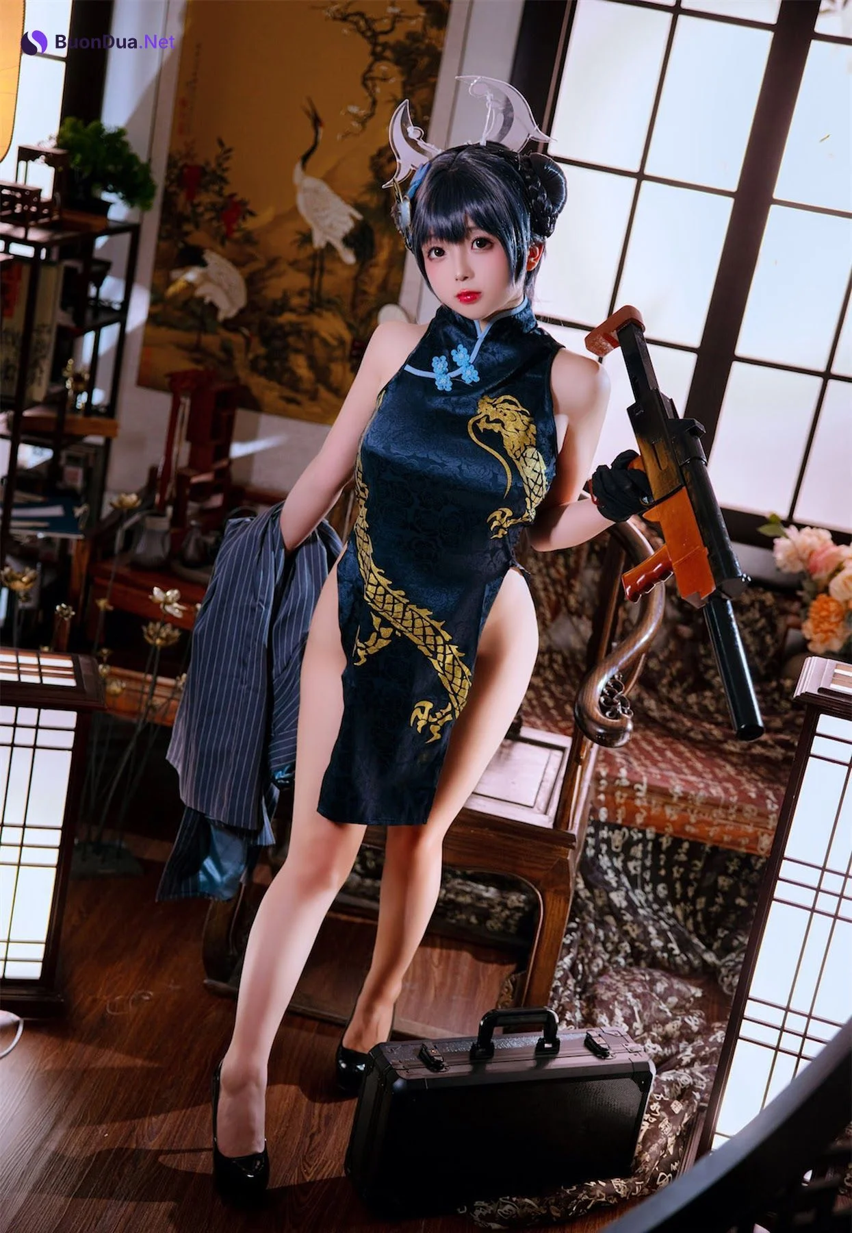 Coser@日奈娇 – 碧蓝档案妃咲 - 照片 19