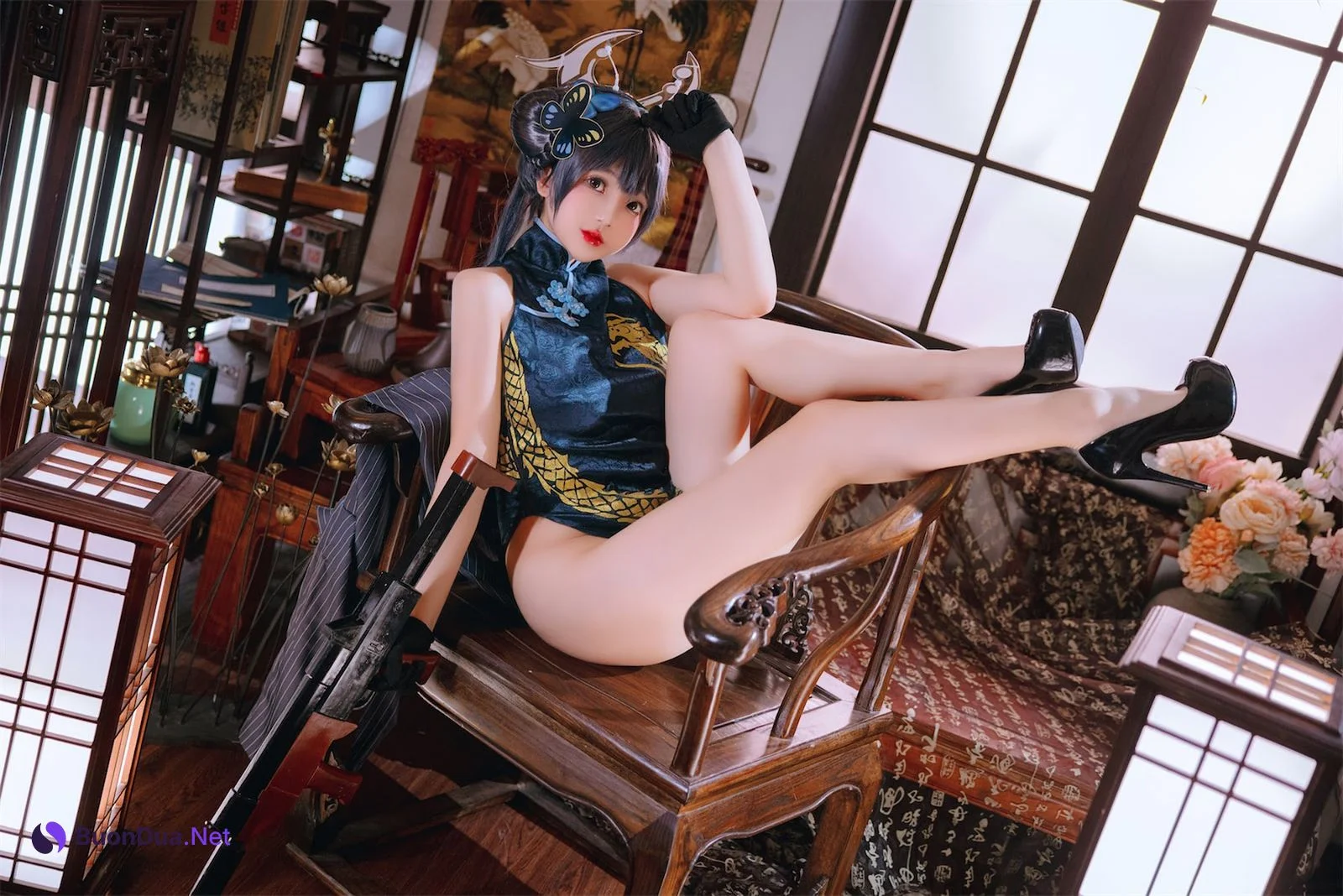 Coser@日奈娇 – 碧蓝档案妃咲 - 照片 2