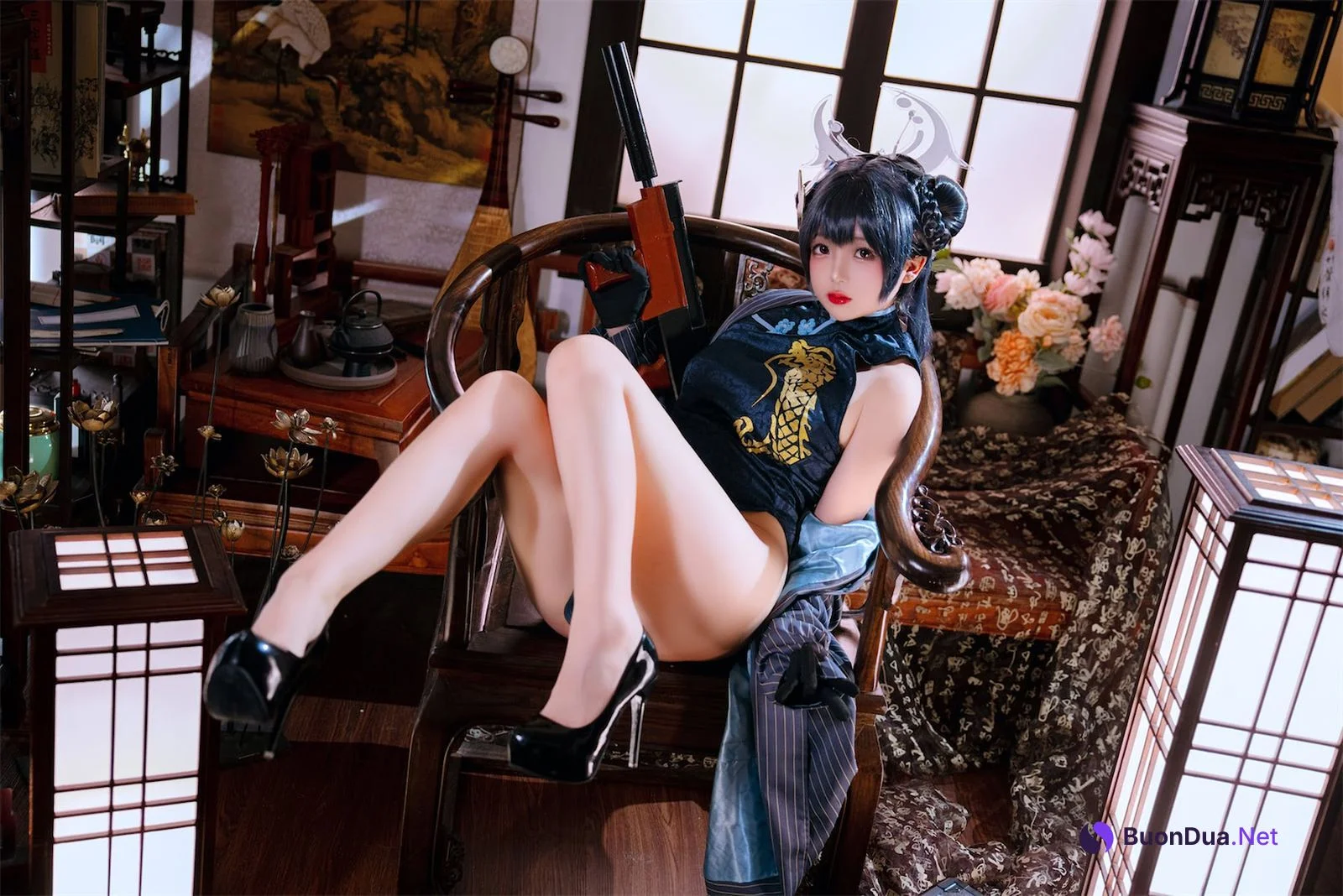 Coser@日奈娇 – 碧蓝档案妃咲 - 照片 6