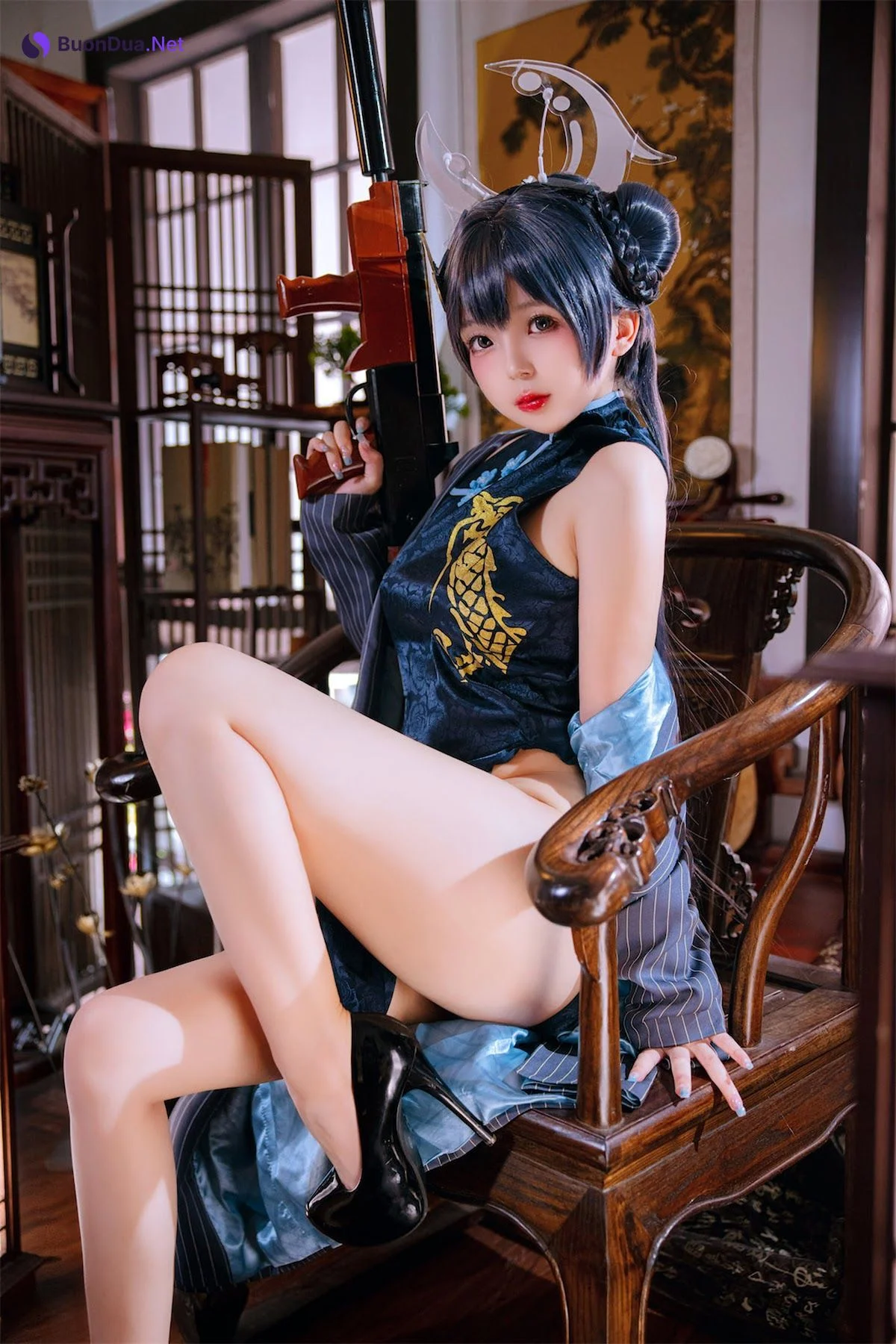 Coser@日奈娇 – 碧蓝档案妃咲 - 照片 9
