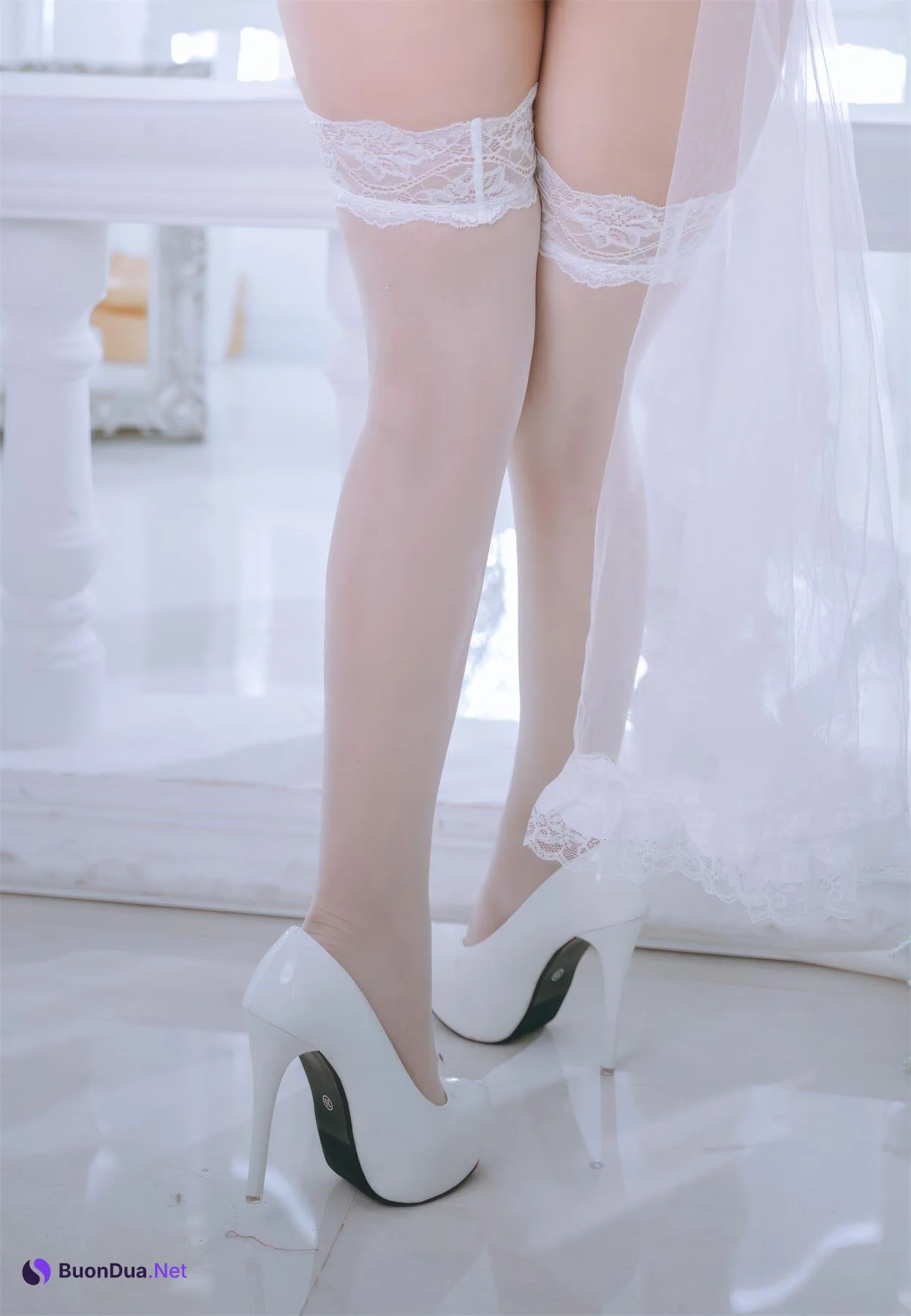 Coser@日奈娇 – 白色花嫁 - 照片 7
