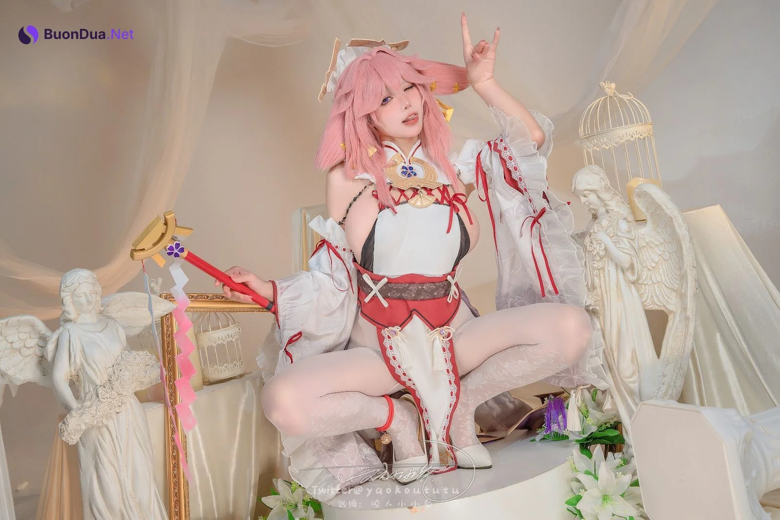 Coser@黏黏团子兔 – 春江水暖 神子贺岁 - 照片 12