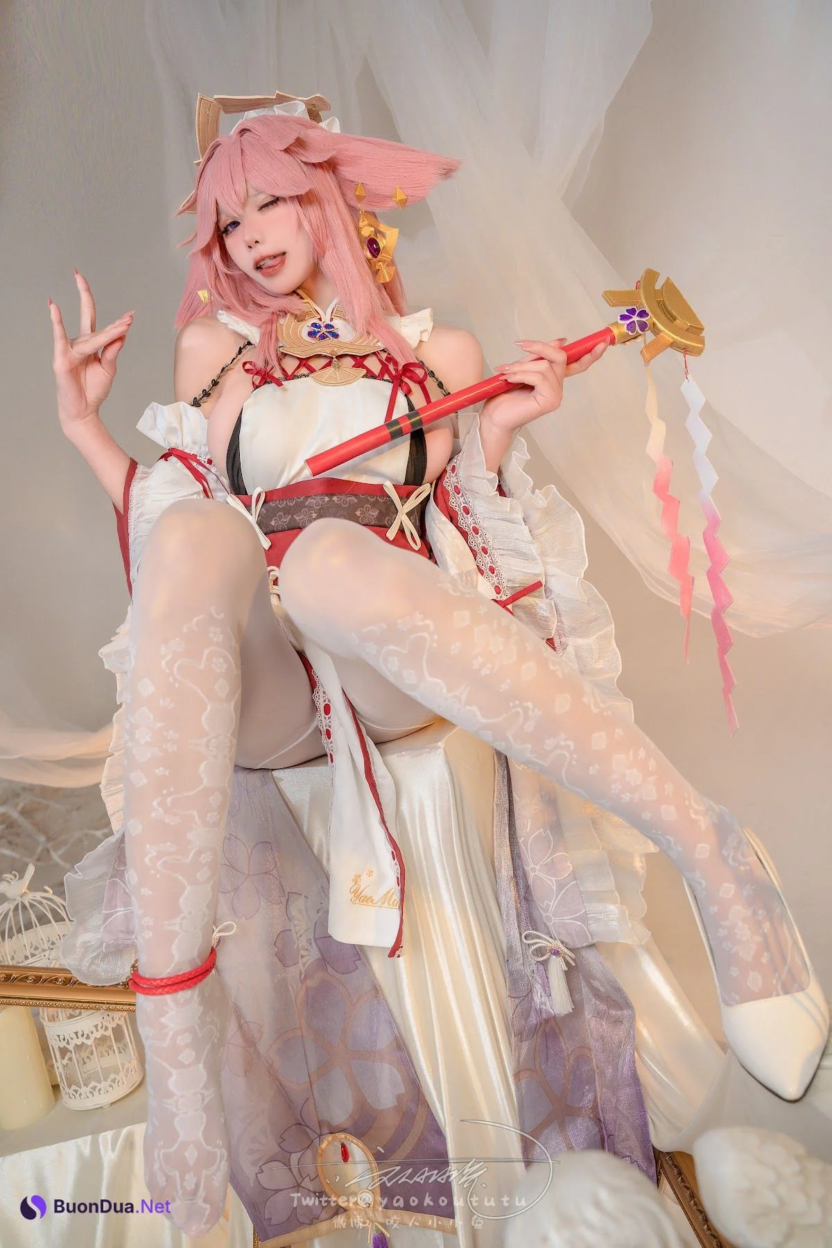 Coser@黏黏团子兔 – 春江水暖 神子贺岁 - 照片 5