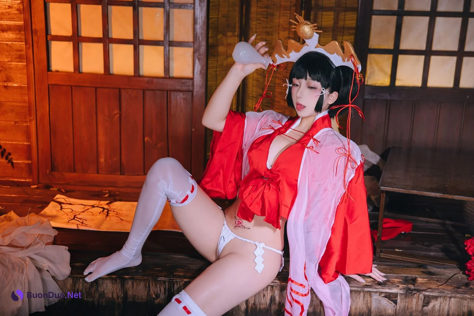 Coser@日奈娇 – 辉夜巫女 - 사진 11