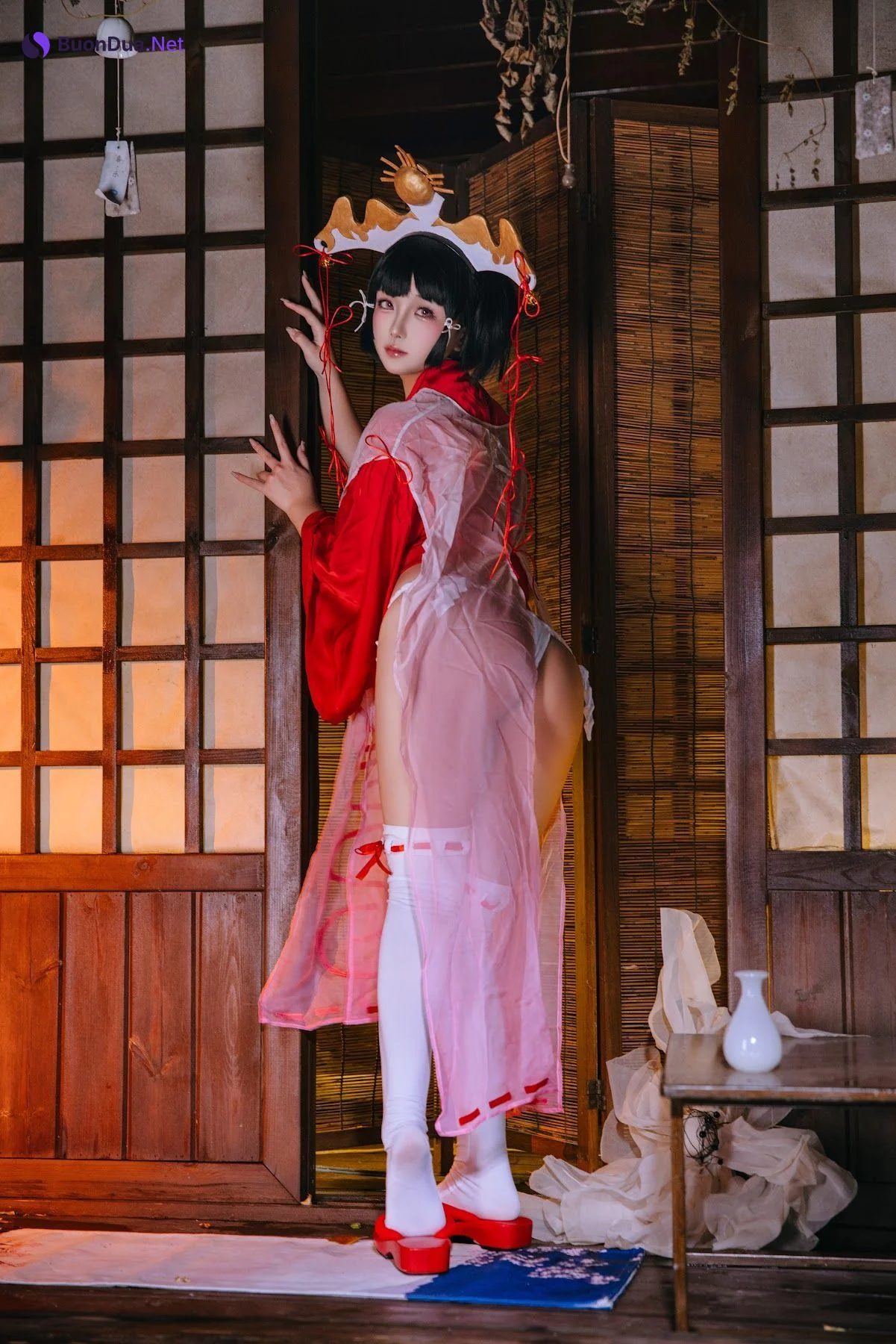 Coser@日奈娇 – 辉夜巫女 - 사진 13