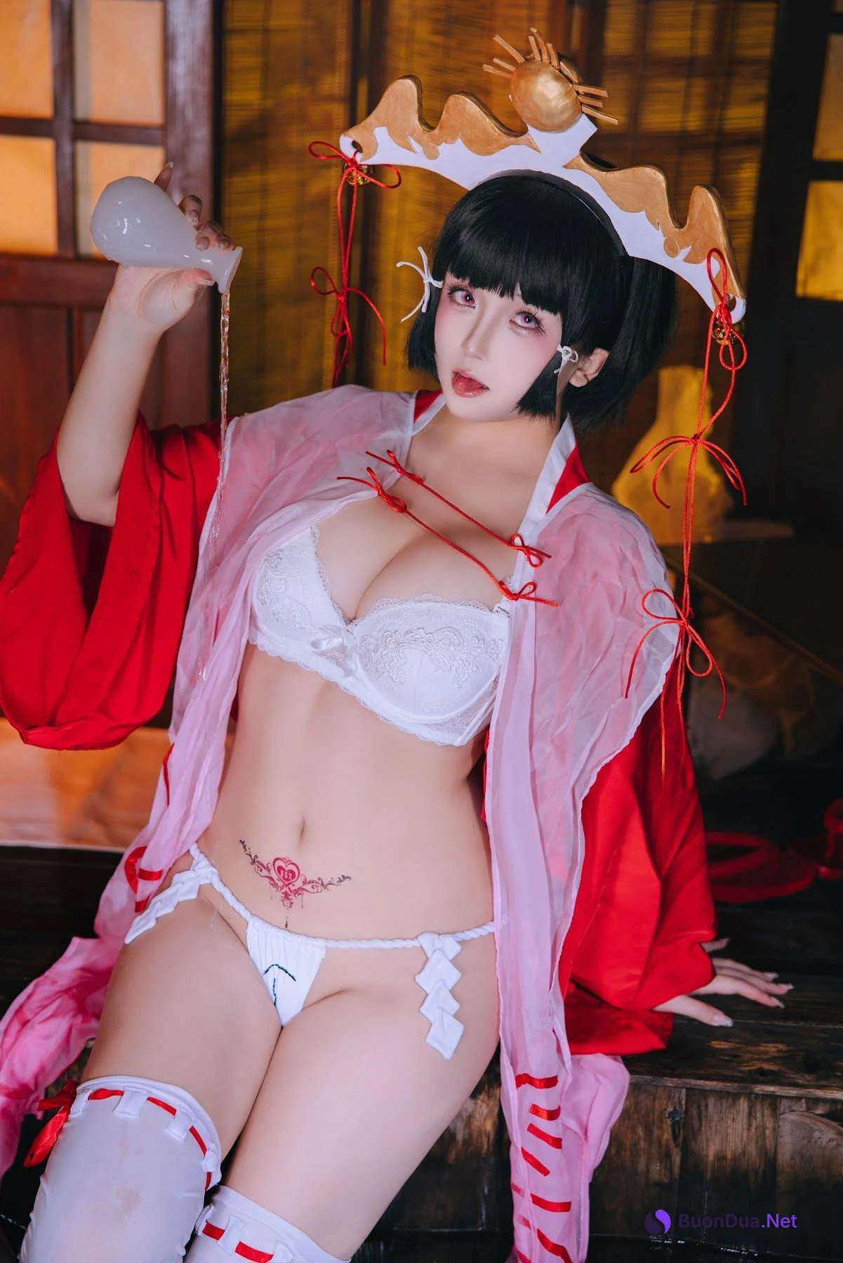 Coser@日奈娇 – 辉夜巫女 - 사진 20