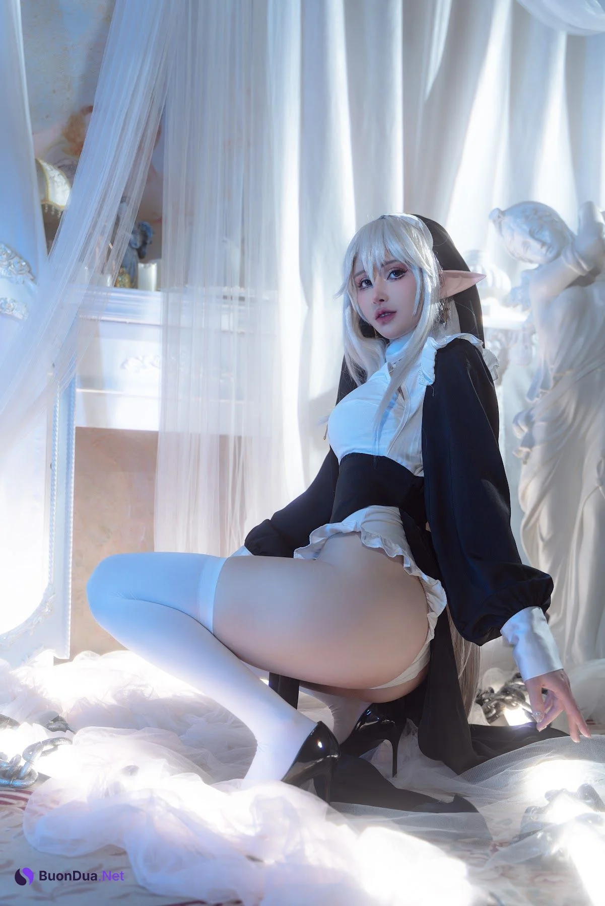 Coser@鹿八岁 – 堕落修女 - 写真 10