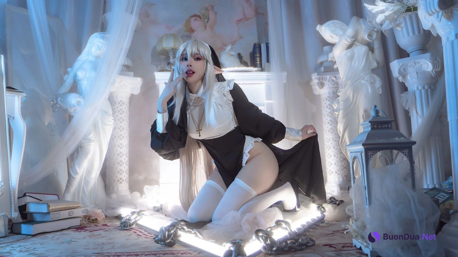 Coser@鹿八岁 – 堕落修女 - 写真 2