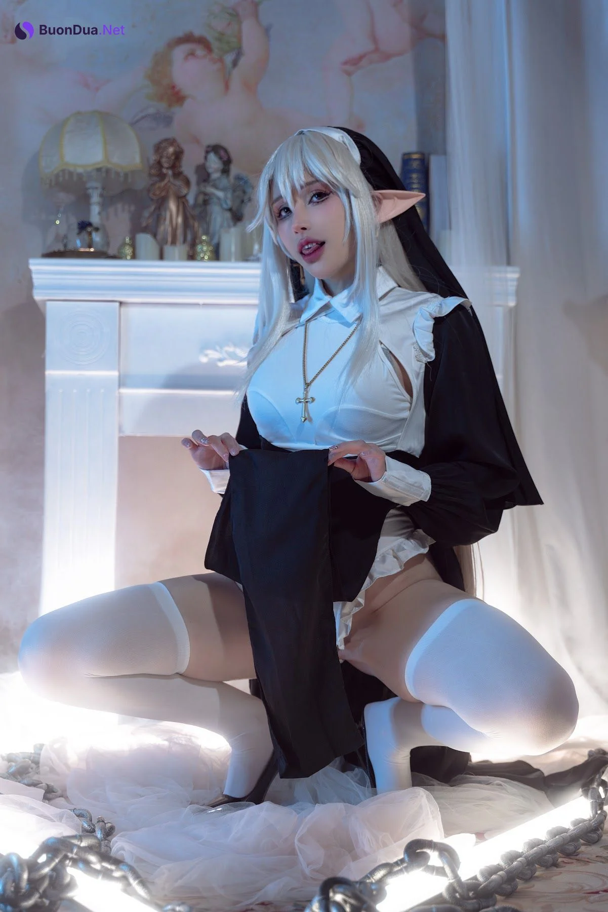Coser@鹿八岁 – 堕落修女 - 写真 3