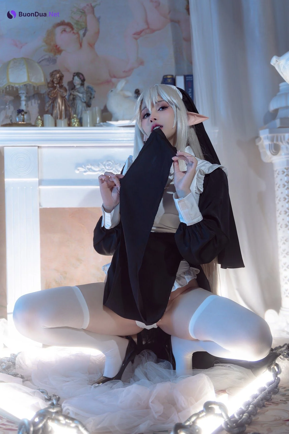 Coser@鹿八岁 – 堕落修女 - 写真 4