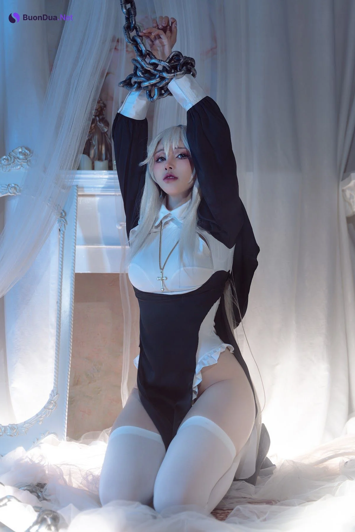Coser@鹿八岁 – 堕落修女 - 写真 5