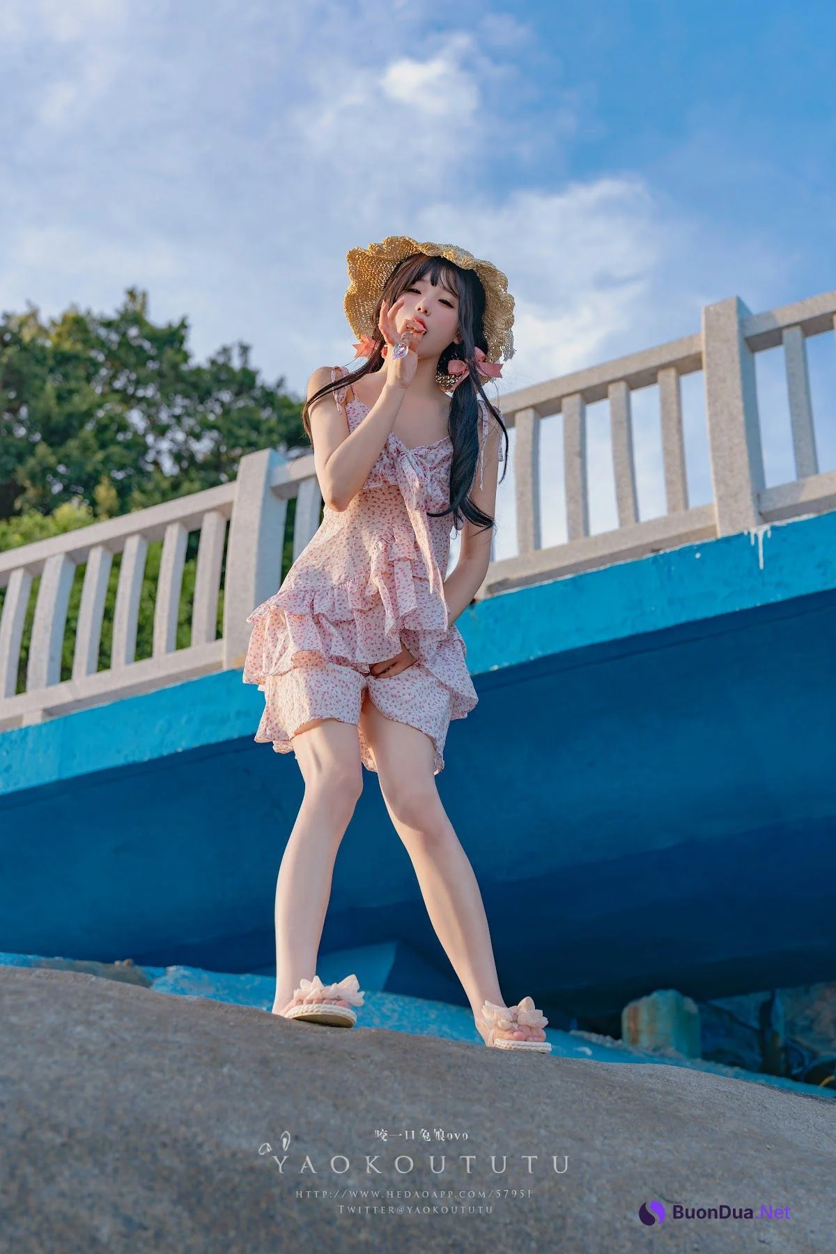 Coser@黏黏团子兔 – 邻家小妹&日不落 - 写真 43