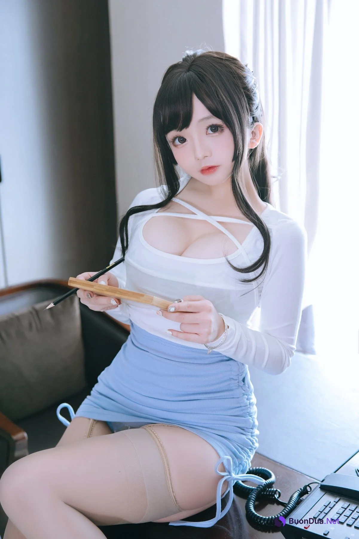 Coser@日奈娇 – 包臀裙秘书 - รูปภาพ 91