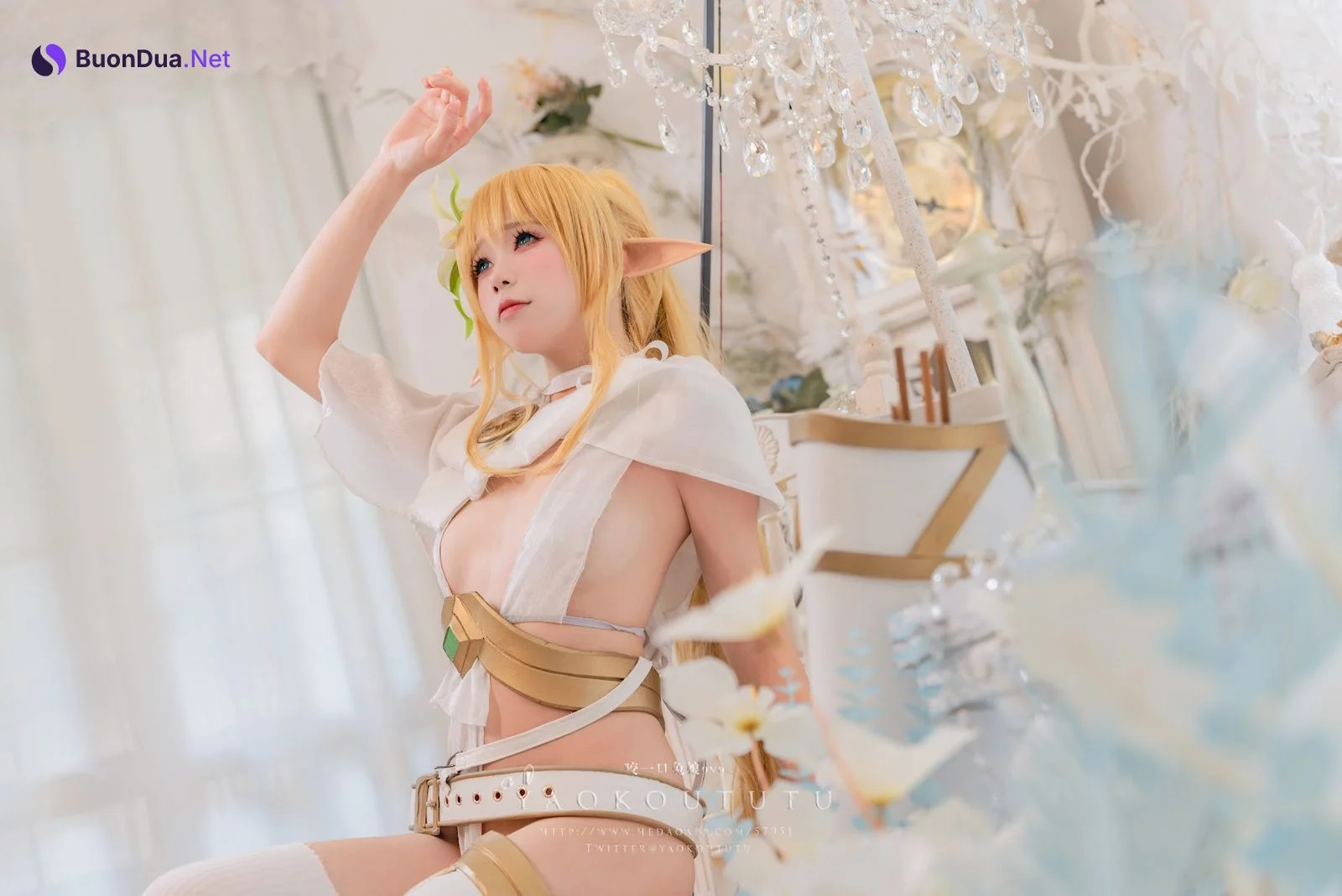 Coser@黏黏团子兔 – 六月订阅『精灵 弓箭手』广寒宫 - Photo 6