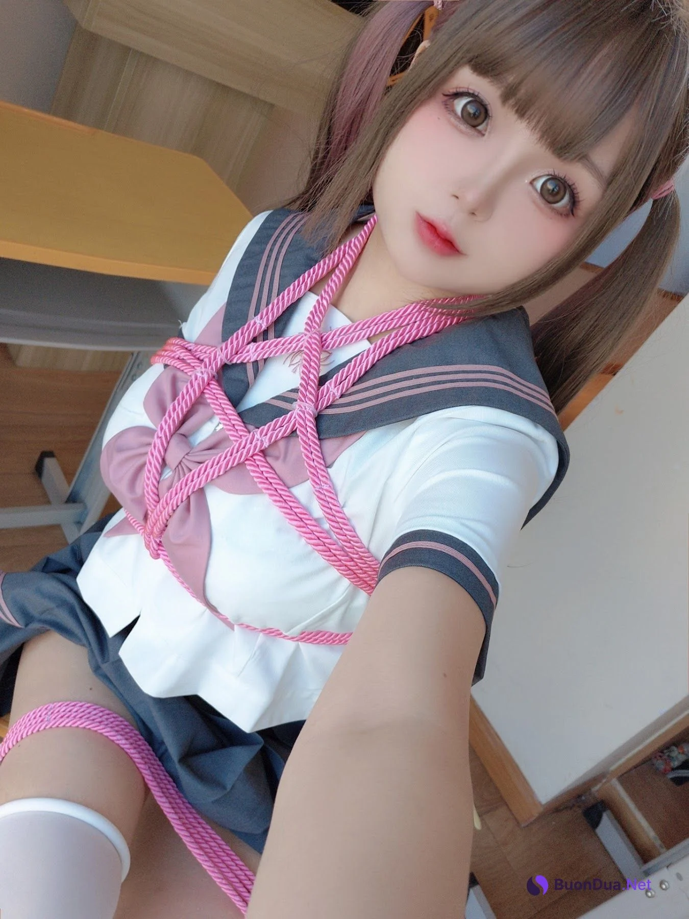 Coser@日奈娇 – 课桌捆绑 - 写真 29