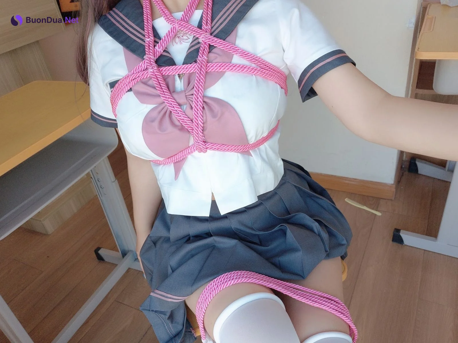 Coser@日奈娇 – 课桌捆绑 - 写真 31